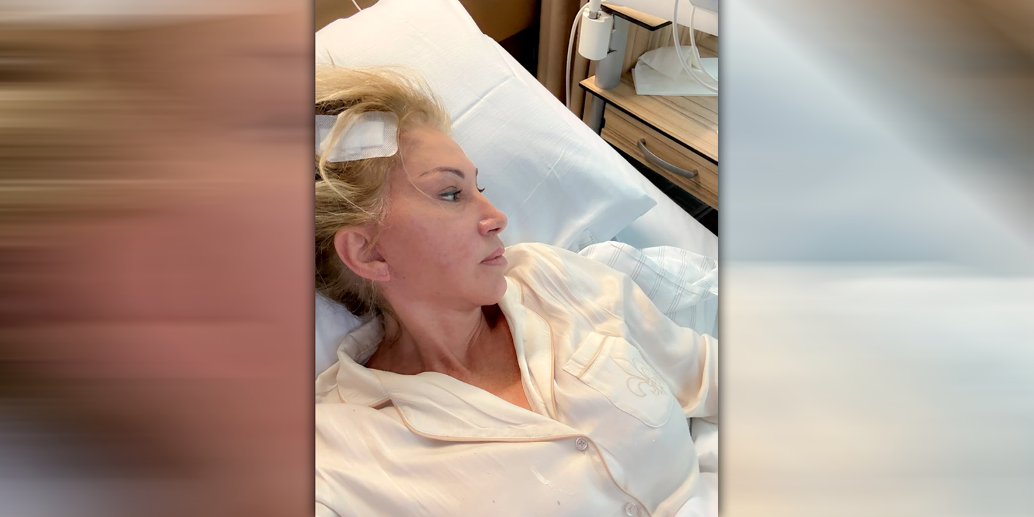Carmen postet ein Selfie aus dem Krankenbett.