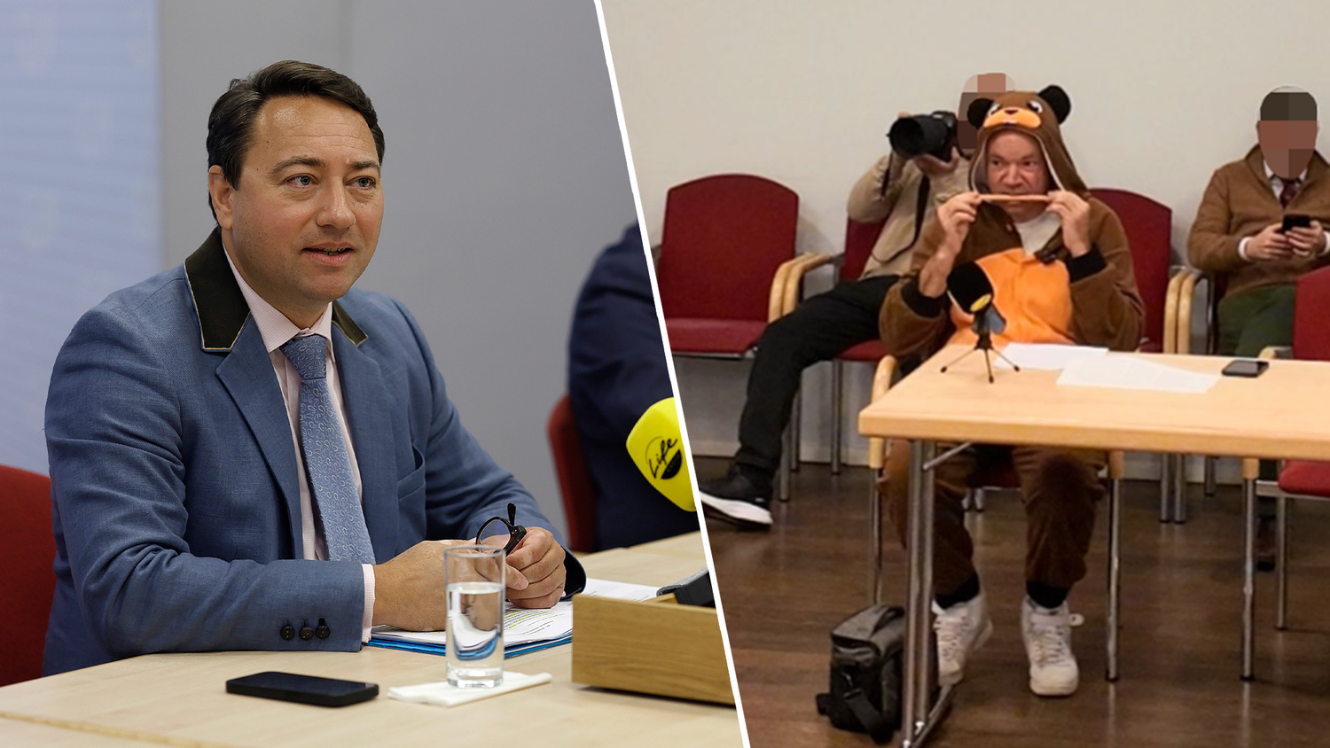 Heute.at - Wirbel um Mann in Biberkostüm bei Auftritt von FPÖ-Chef