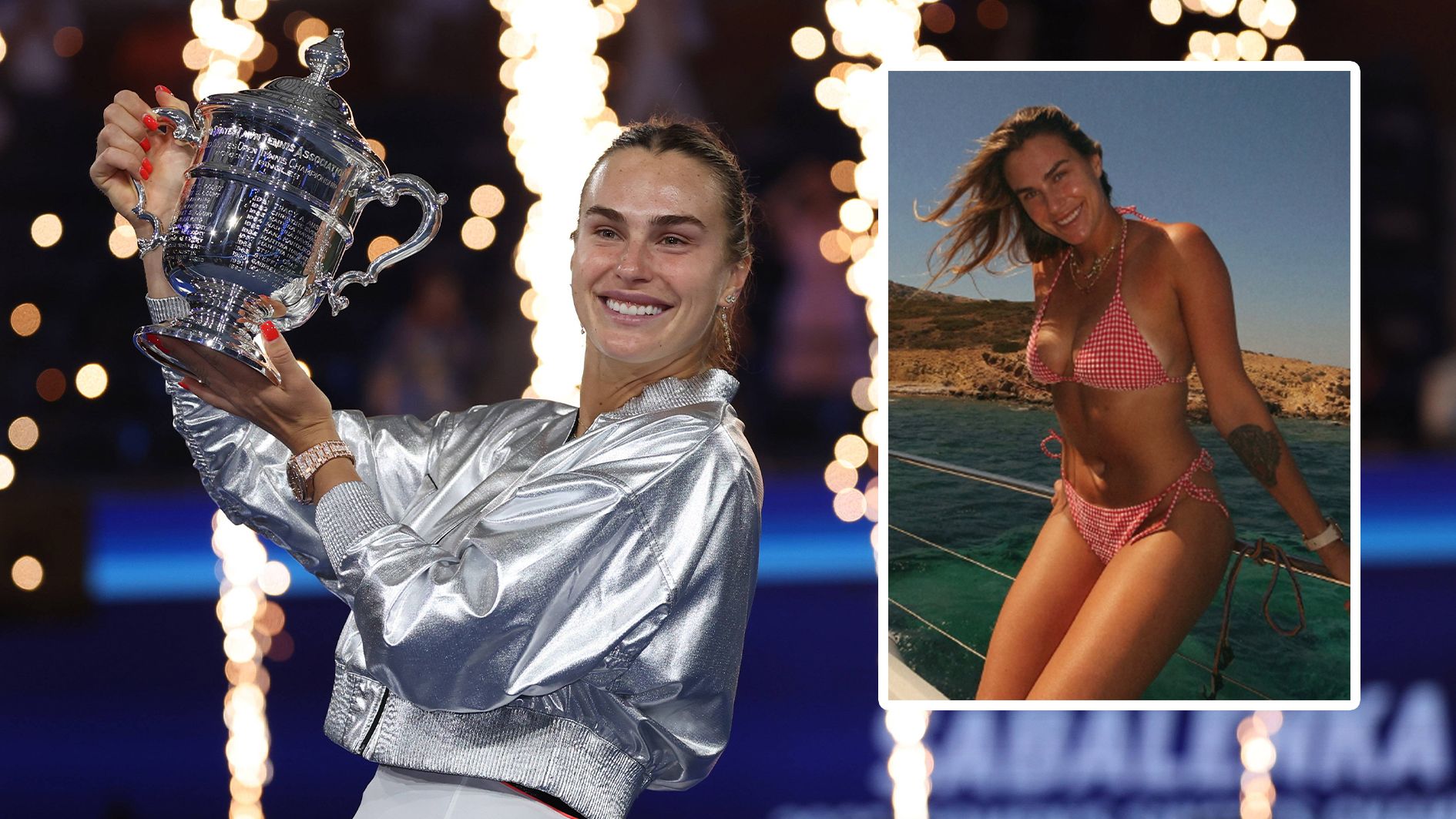 US-Open-Siegerin Aryna Sabalenka begeistert mit Bildern aus Griechenland.