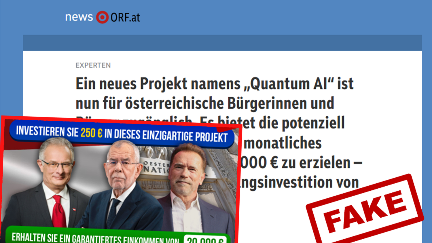 Das Finanzministerium warnt vor dreisten Betrügern.