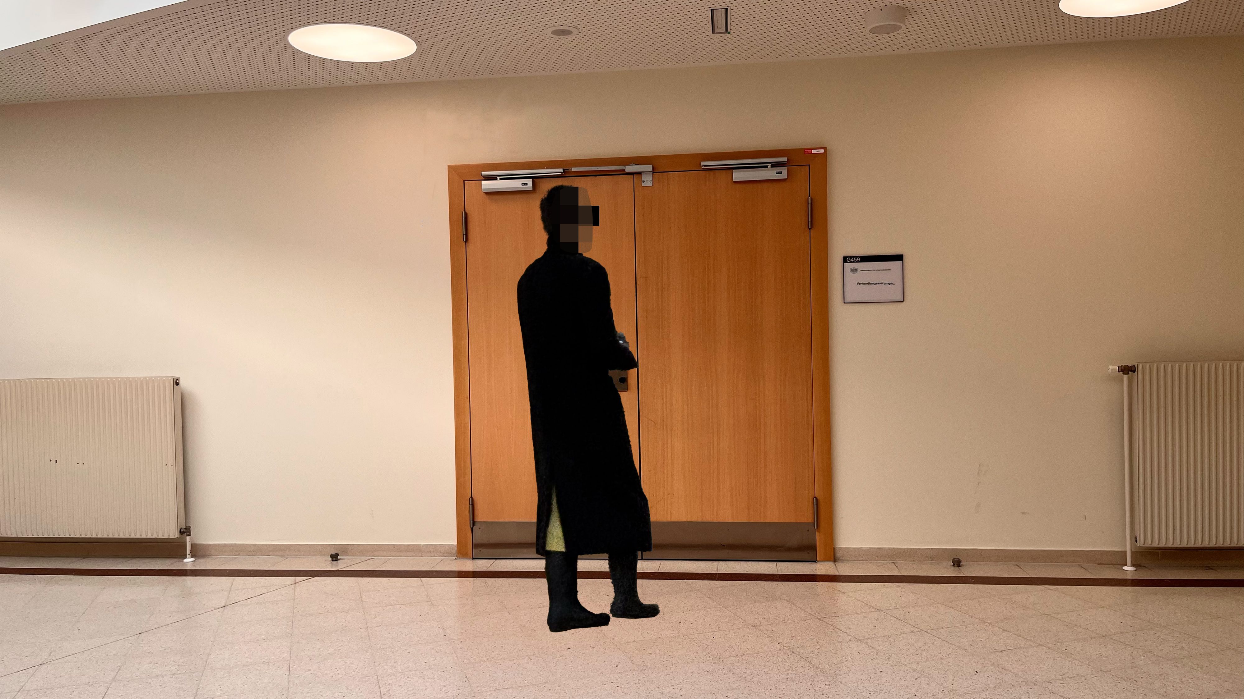 Verurteilte Stalkerin vor Gericht in Wien.