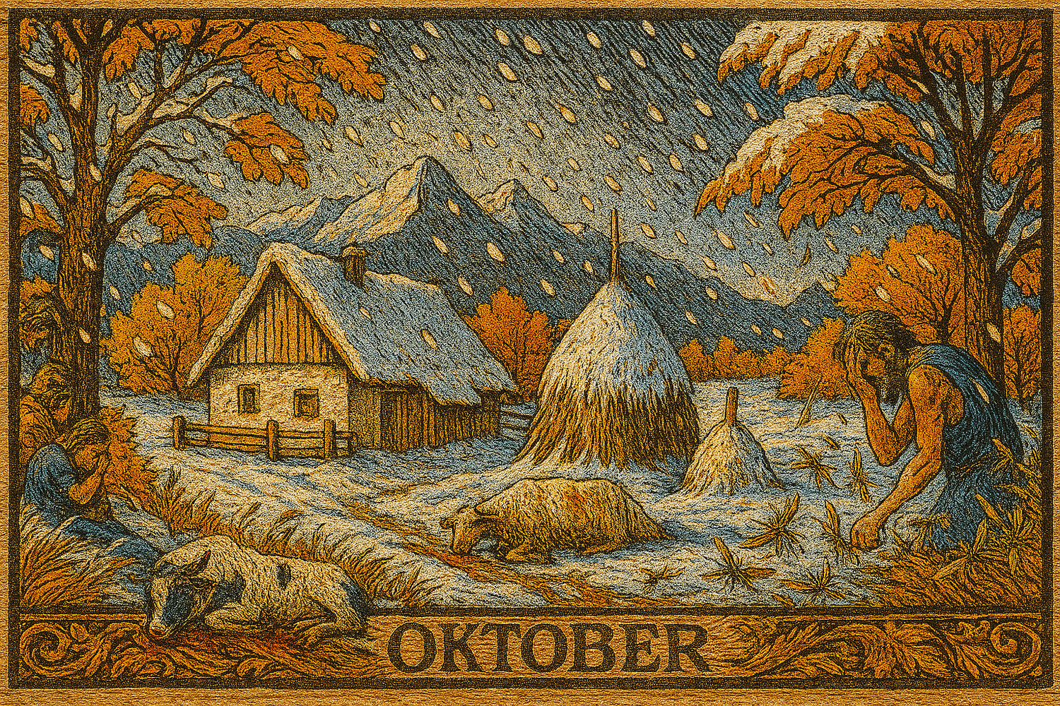 Laut Bauernregel für den Michaelstag könnte es bei uns bereits Mitte Oktober schneien.