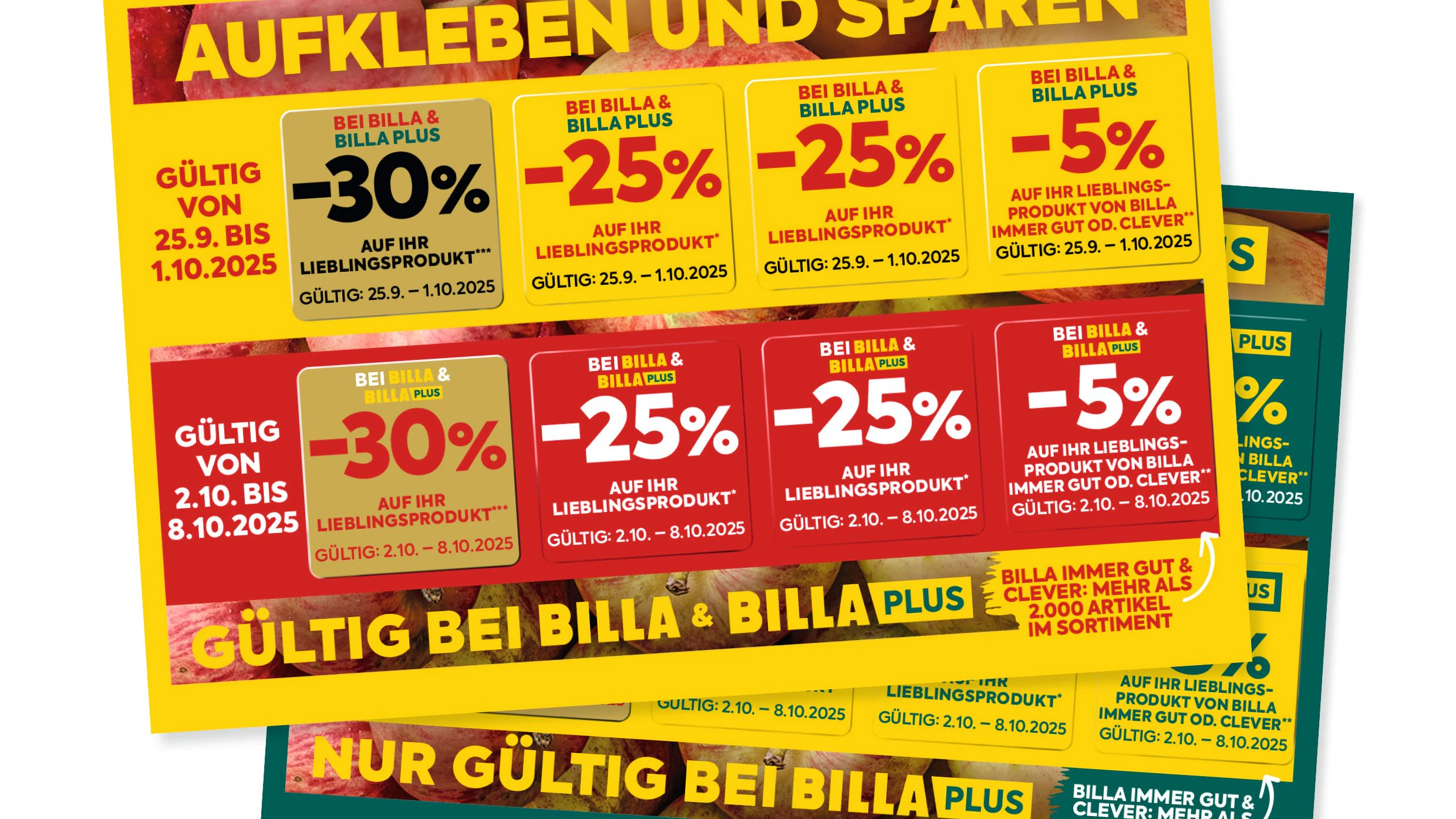 Erst vor einem Jahr wurden die Rabattpickerln wieder eingeführt