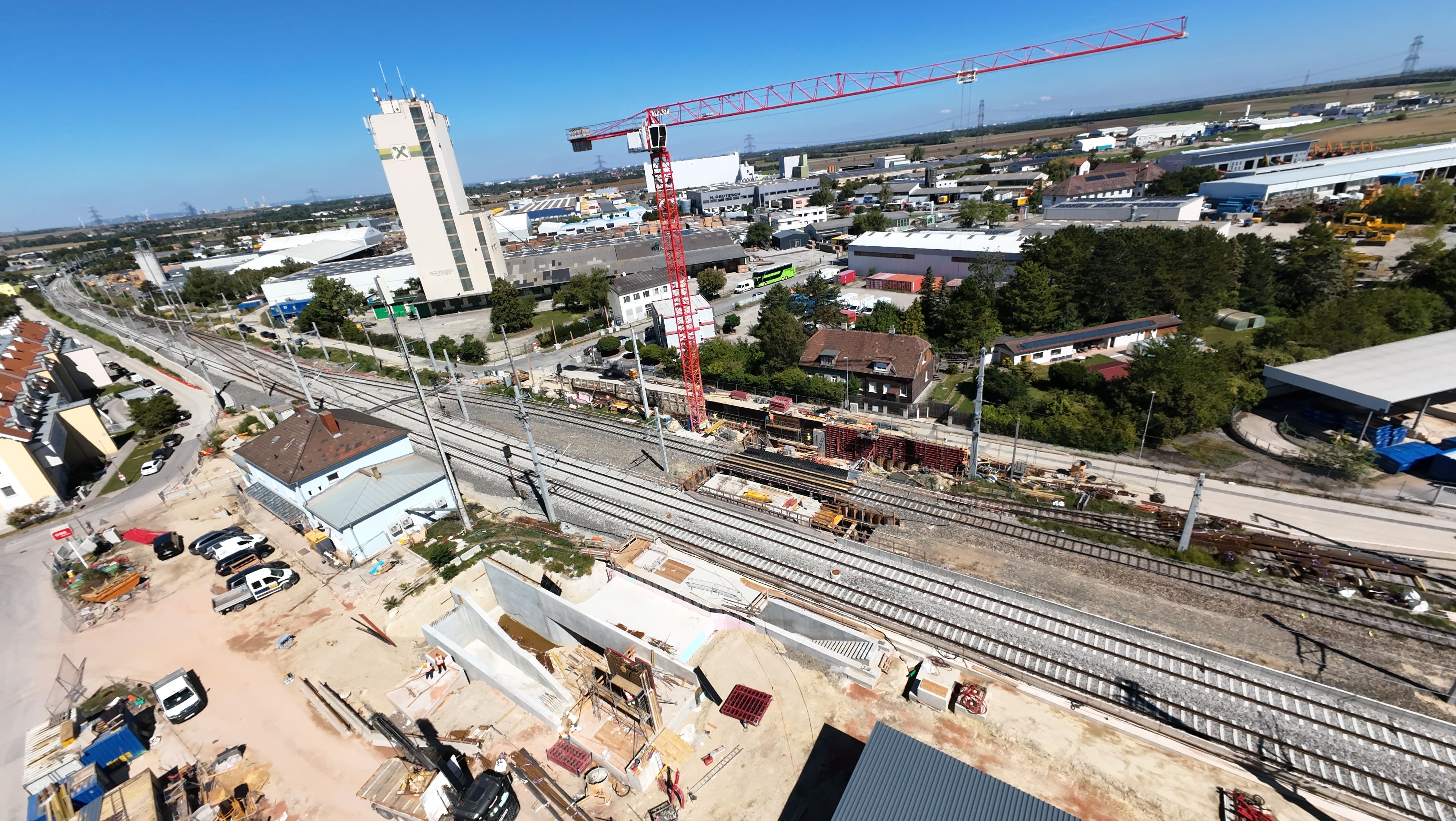 Der Bahnhof in Himberg wird umfangreich modernisiert