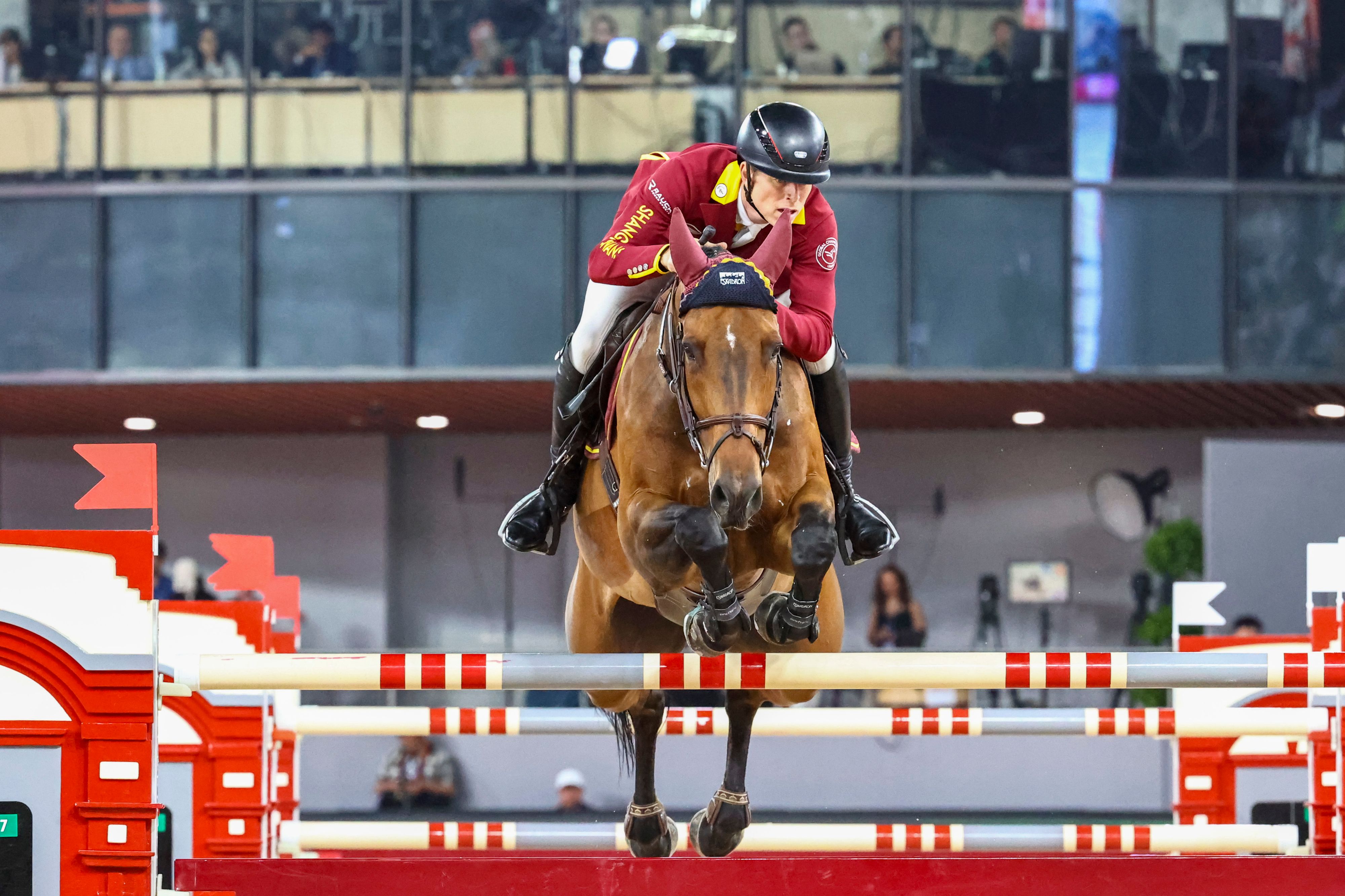 Österreicher Max Kühner konnte die Longines Global Champions Tour 2024 für sich entscheiden. (Hier bei der LGCT in Shanghai)