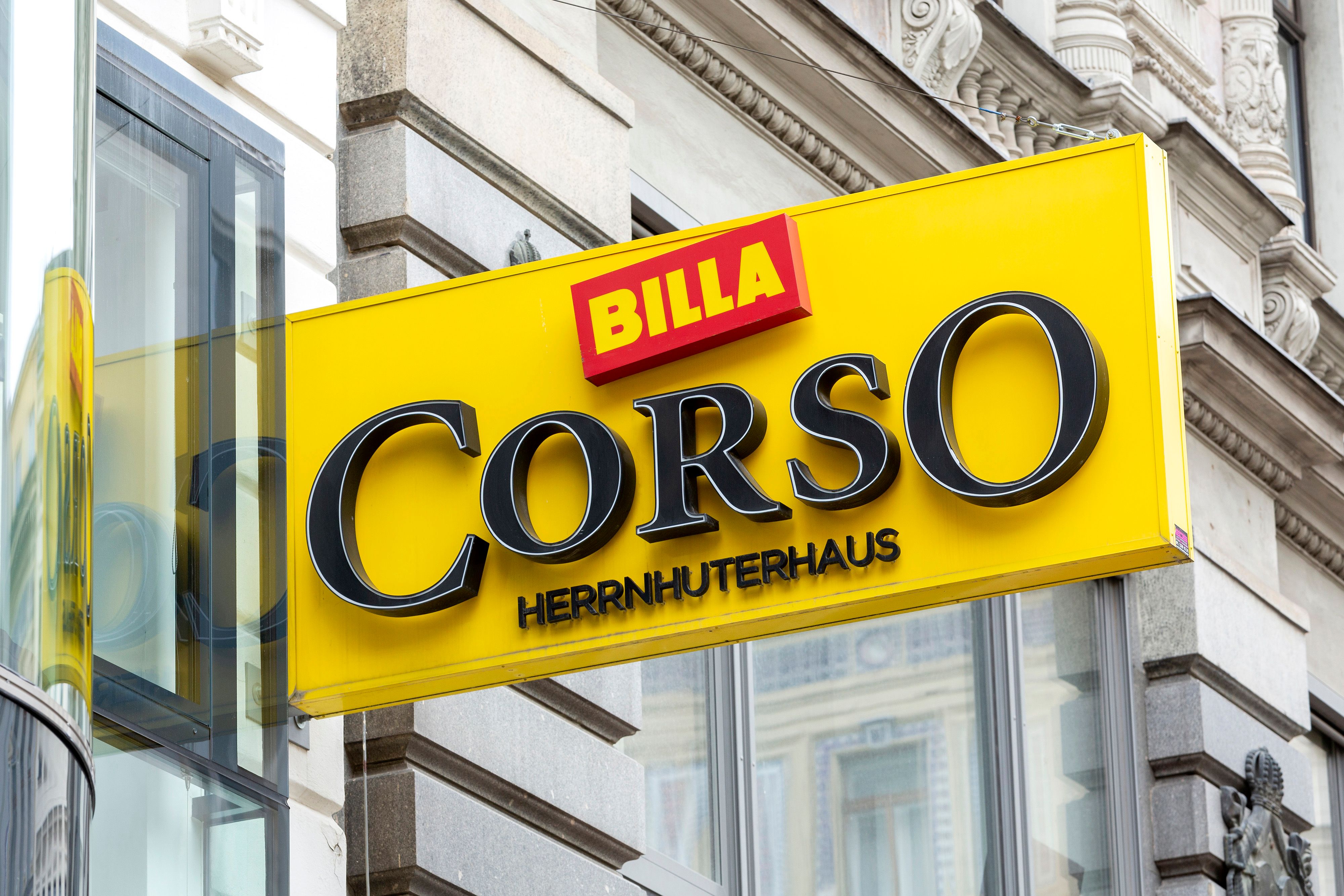 Die Rabattpickerln gelten auch in den vornehmen Billa Corso-FIlialen, etwa im Herrnhuterhaus im 1. Bezirk