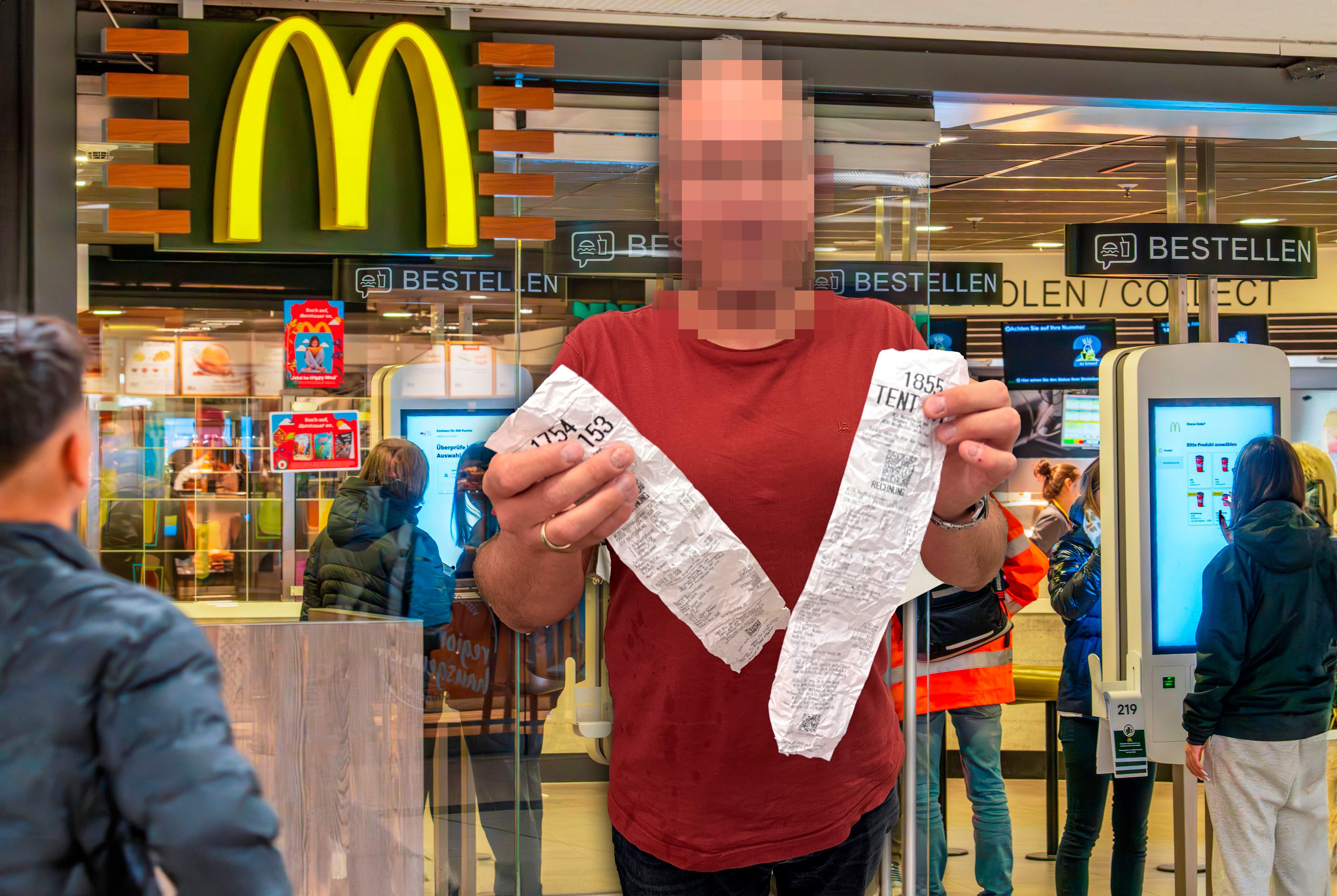 Dieselbe Mäci-Bestellung hatte in einer Filiale einen unterschiedlichen Preis.