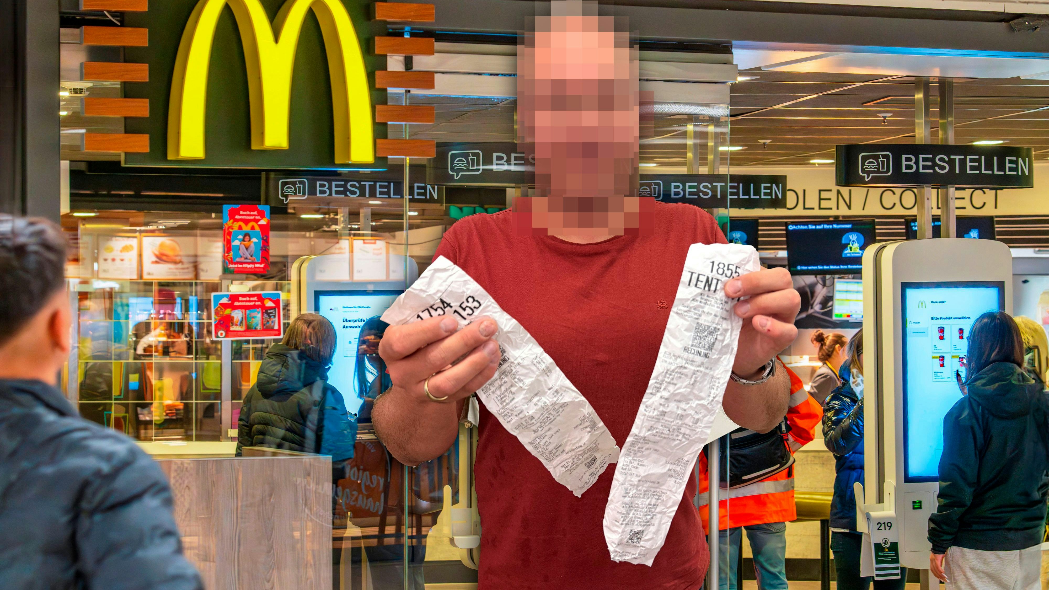 Die selbe Mäci-Bestellung hatte in einer Filiale einen unterschiedlichen Preis.