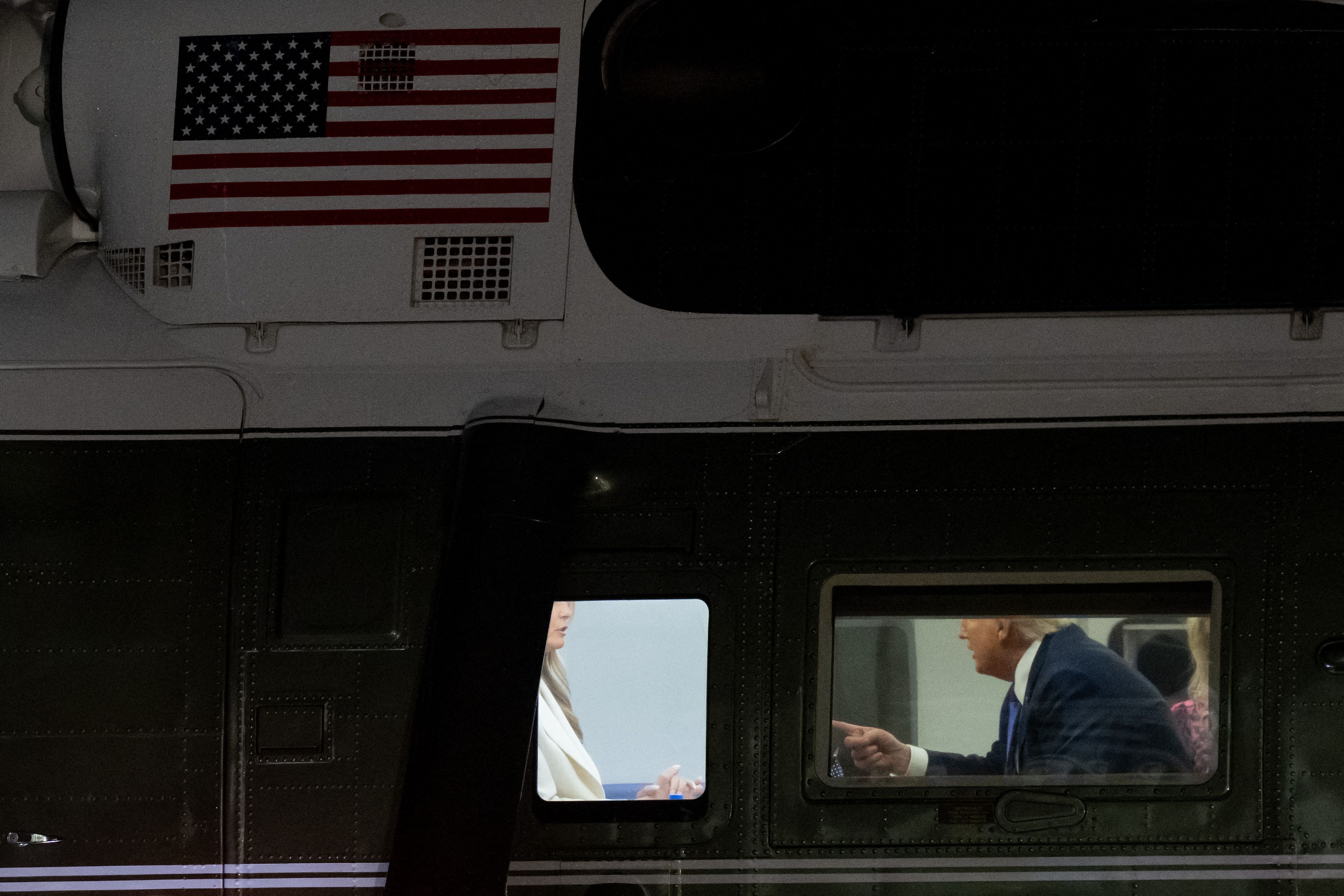 Die Aufnahmen zeigen eine hitzige Diskussion zwischen dem US-Präsidenten und seiner Frau.