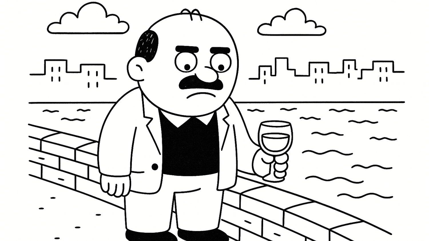 Komischer Kauz: Worüber denkt Herlicek am Donaukanal nach?