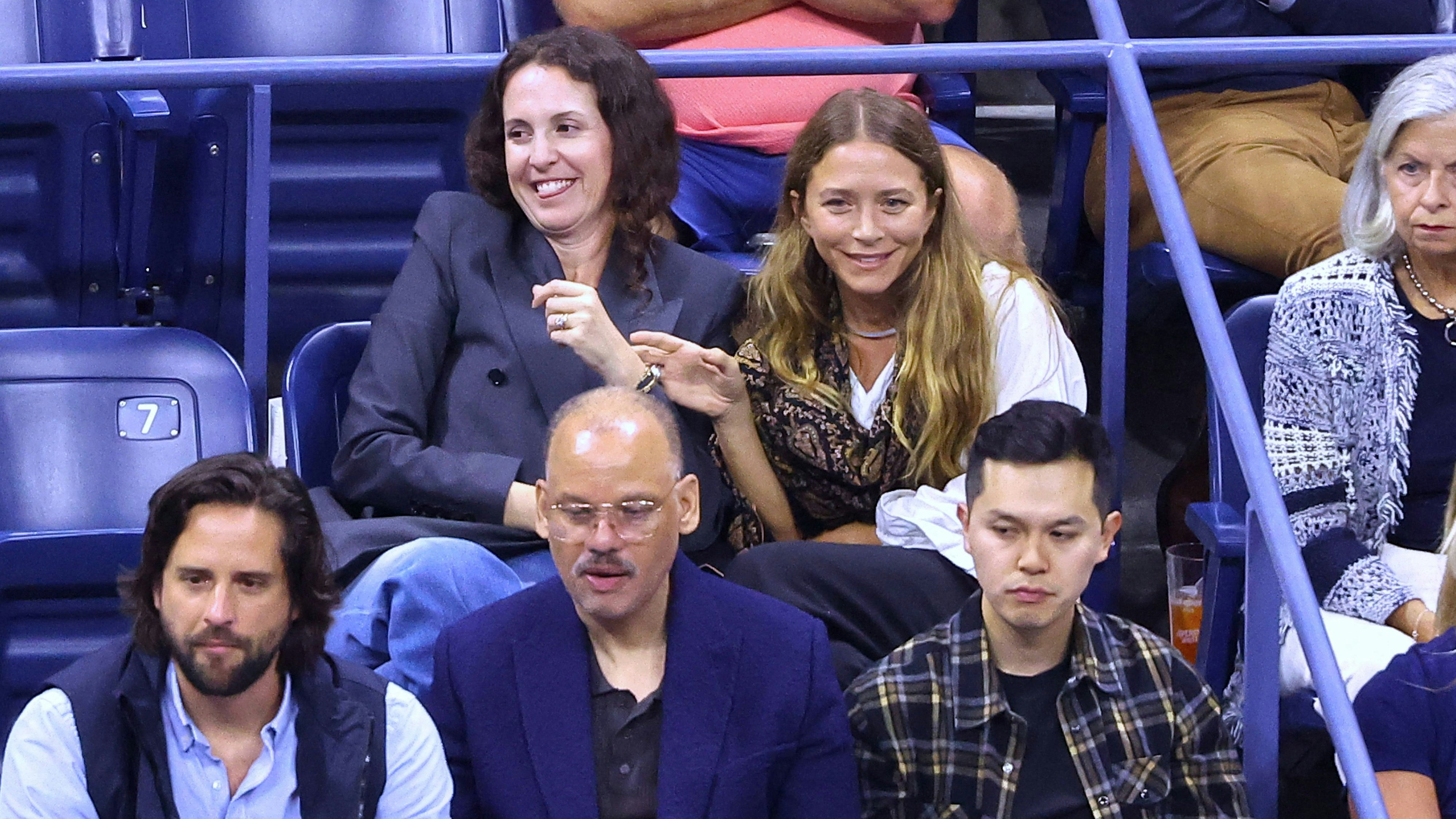 Mary-Kate Olsen zeigte sich Anfang September gut gelaunt beim US-Open-Match in New York.