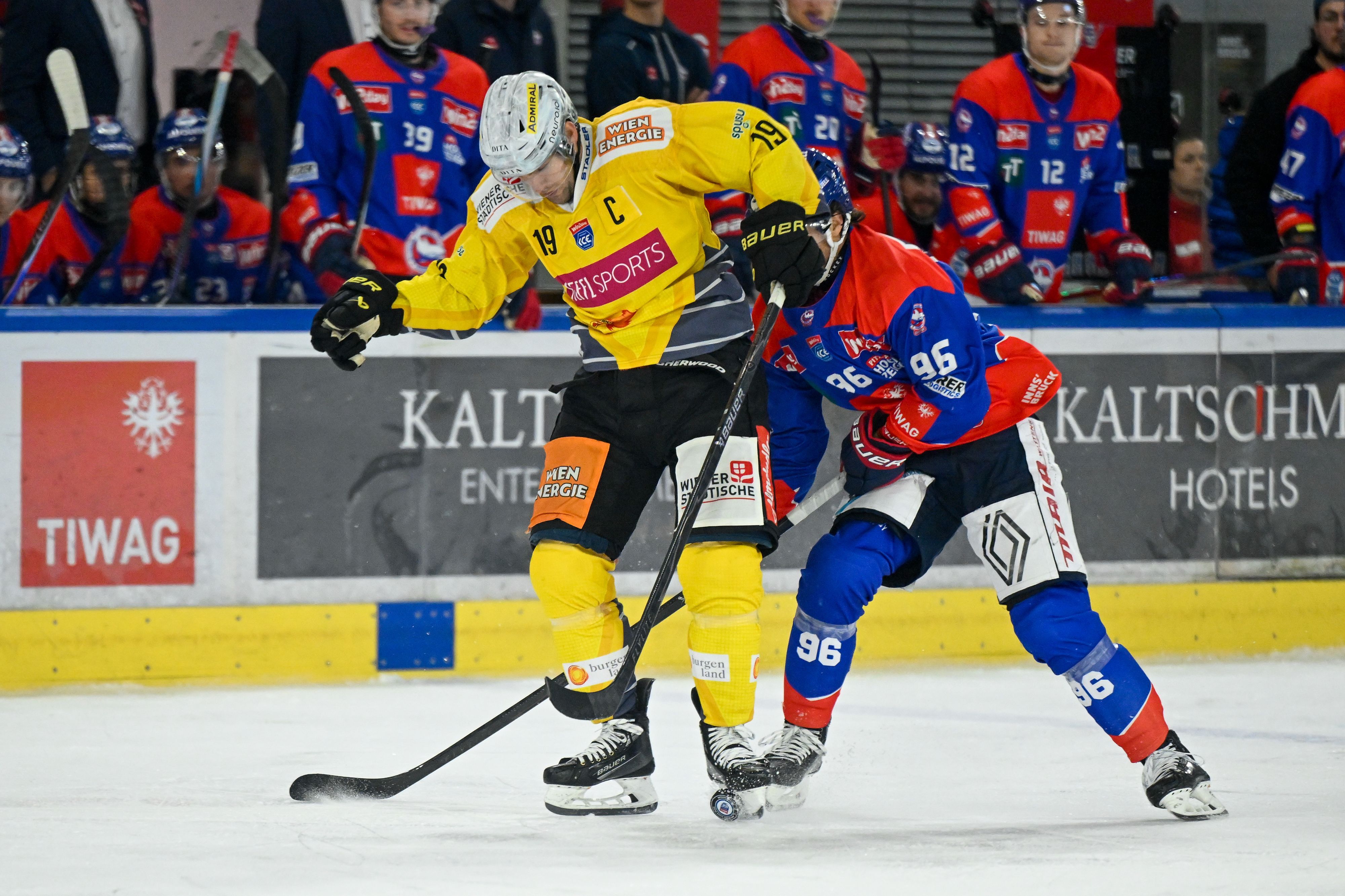 Die Vienna Capitals gewinnen in Innsbruck. 