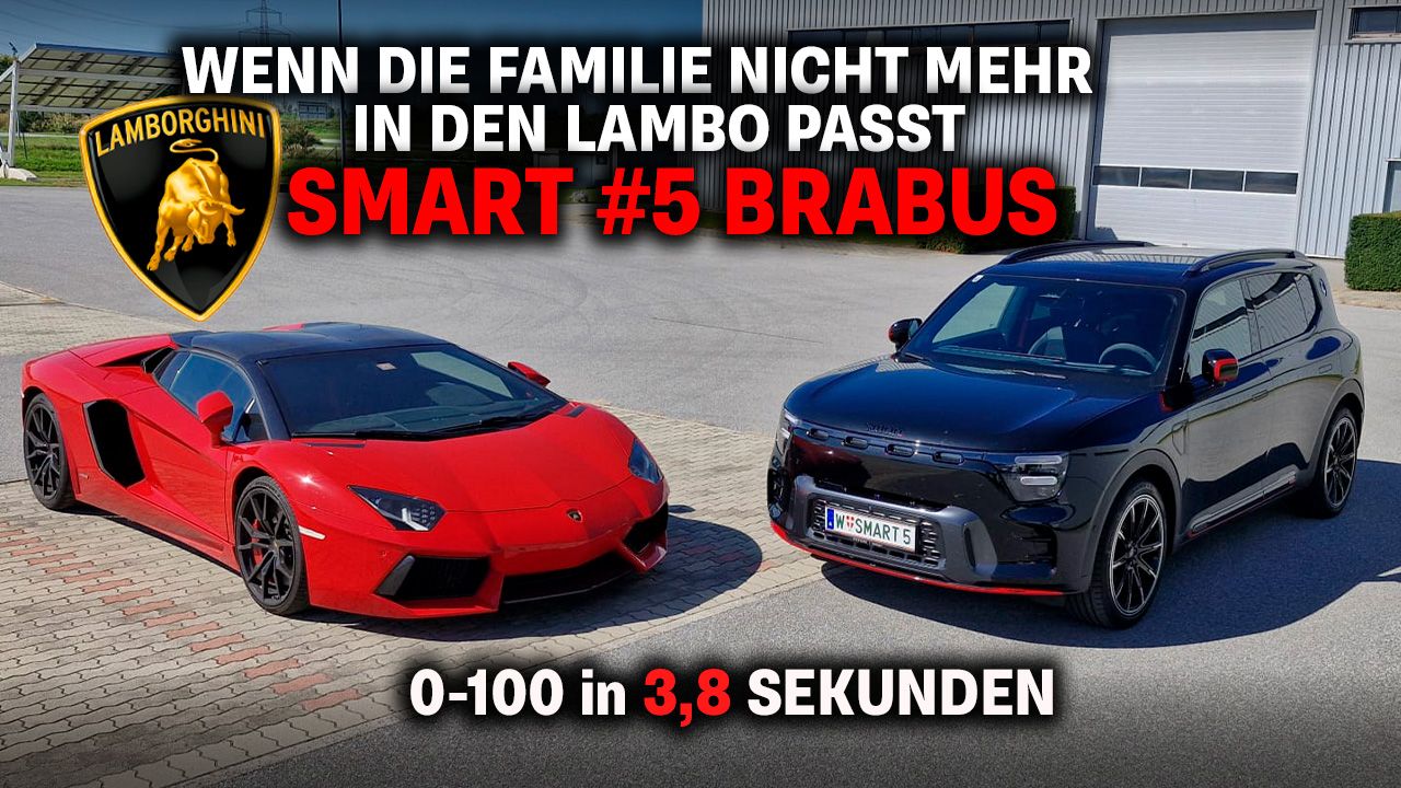 Smart #5 Brabus: beinahe genauso schnell wie ein Lamborghini mit V12-Motor.