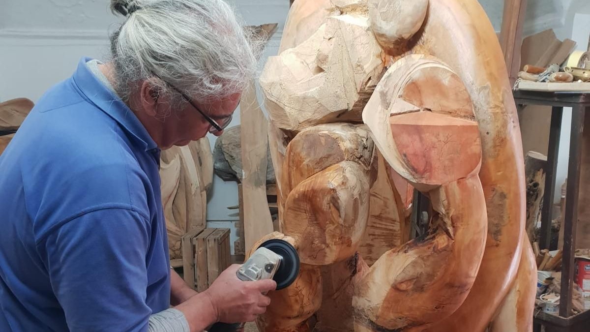 Alexander Kandut zeigt "Box in Blue" erstmals.