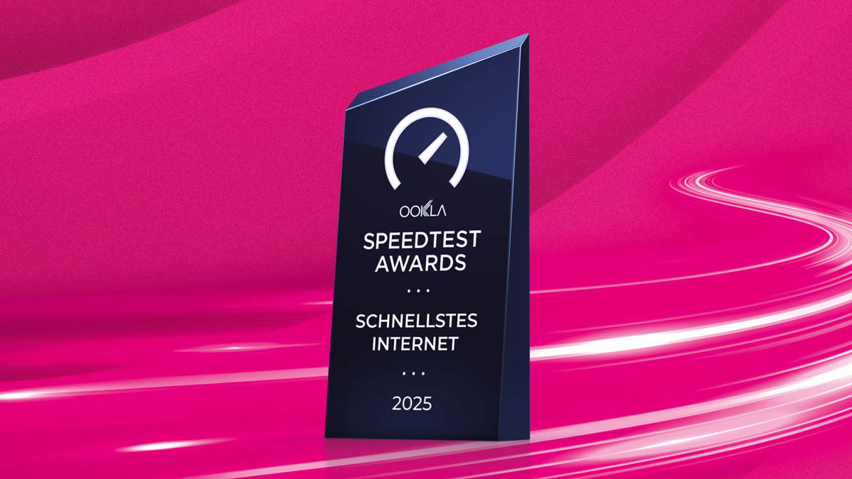 Ookla Speedtests zeigen: Magenta Festnetz-Internet ist fünf Mal schneller als der nationale Mitbewerb.
