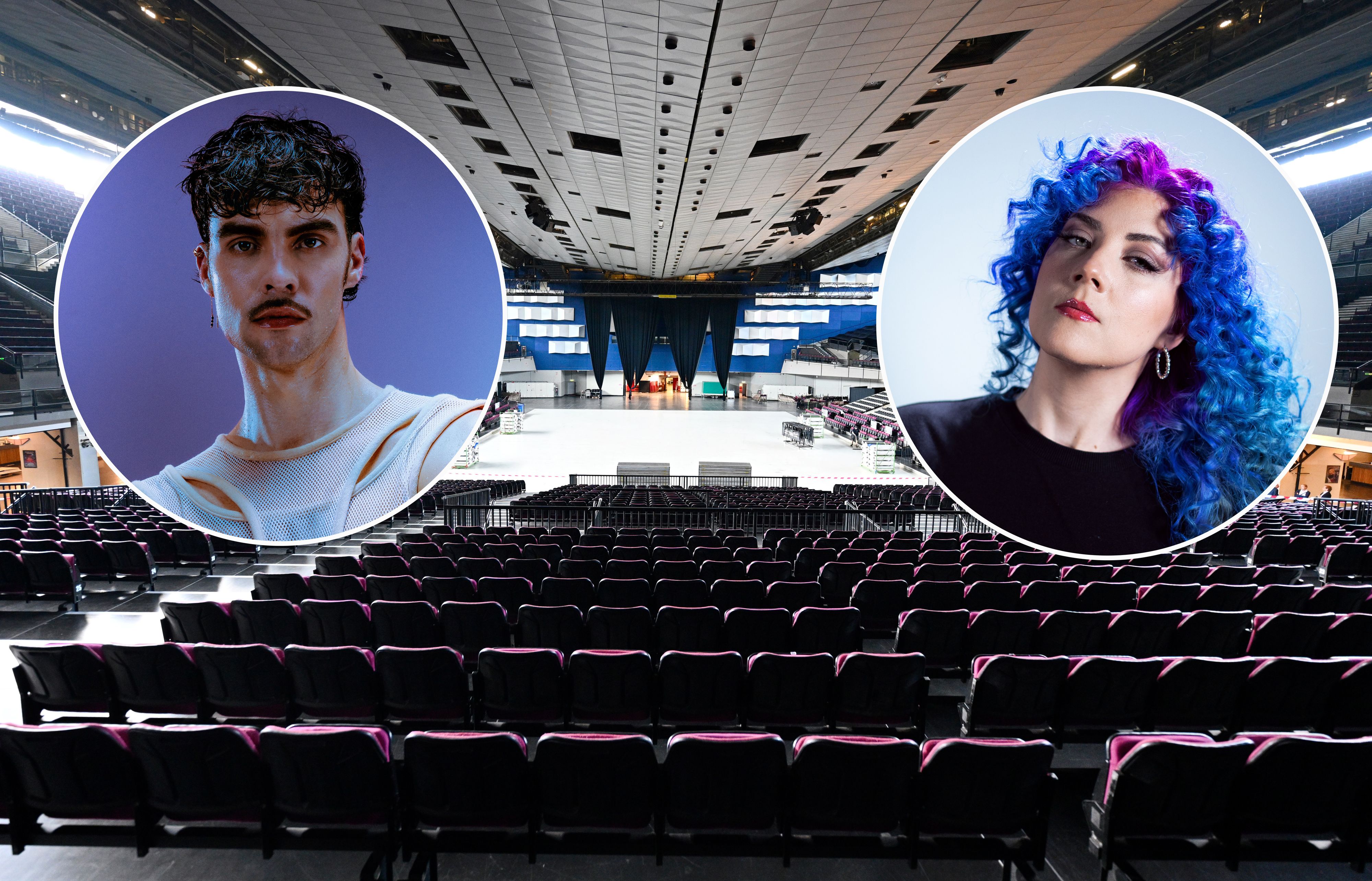 Adonxs (l.) und die Österreicherin Paenda treten bei 