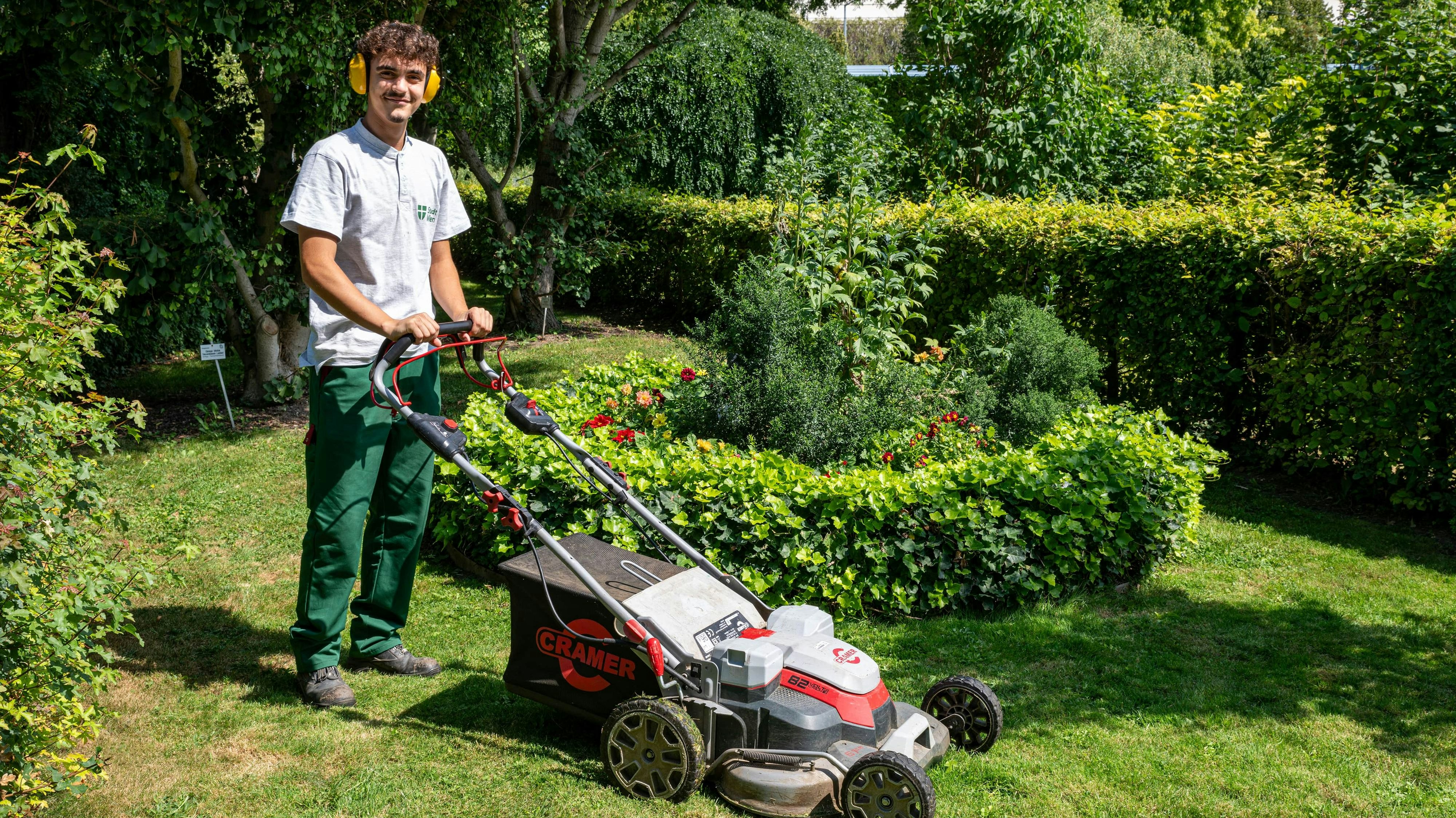 Der Schulgarten Kagran ist auch eine Bildungseinrichtungen für die abteilungsinternen Lehrlinge der Wiener Stadtgärten.