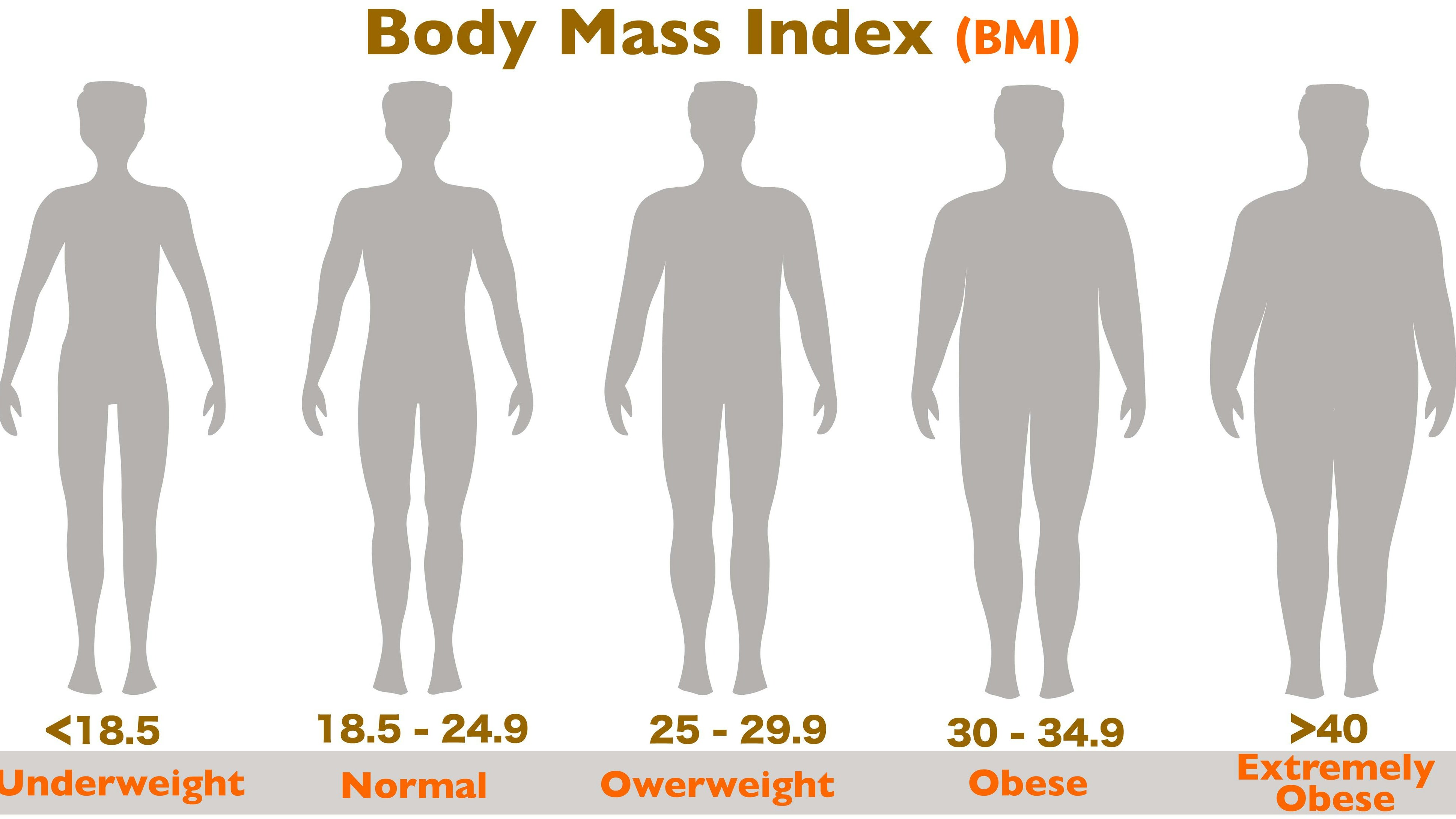 Der Body-Mass-Index (BMI) wird anhand von Gewicht und Größe berechnet, um einen Wert zu ermitteln, der eine Person auf einer Skala von "untergewichtig" bis "extrem fettleibig" einordnet.