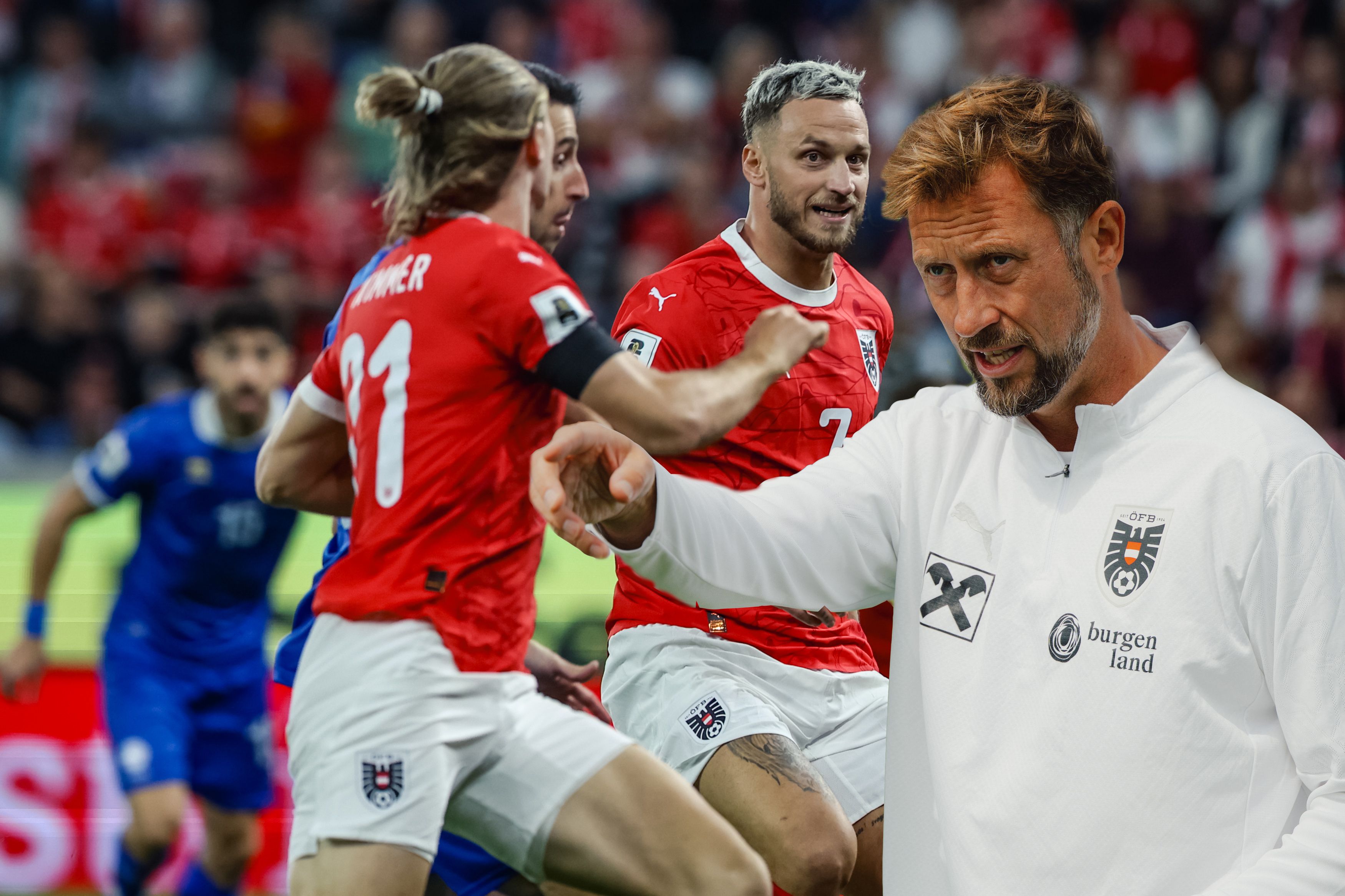 Lars Kornetka (r.) durfte erstmals den ÖFB-Kader verlesen.