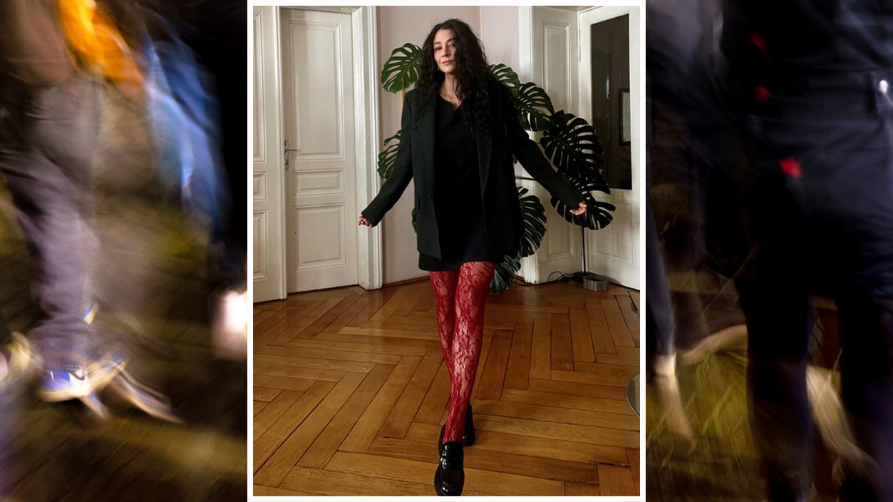 Diese rote Strumpfhose veranlasste einen jungen Mann, der 