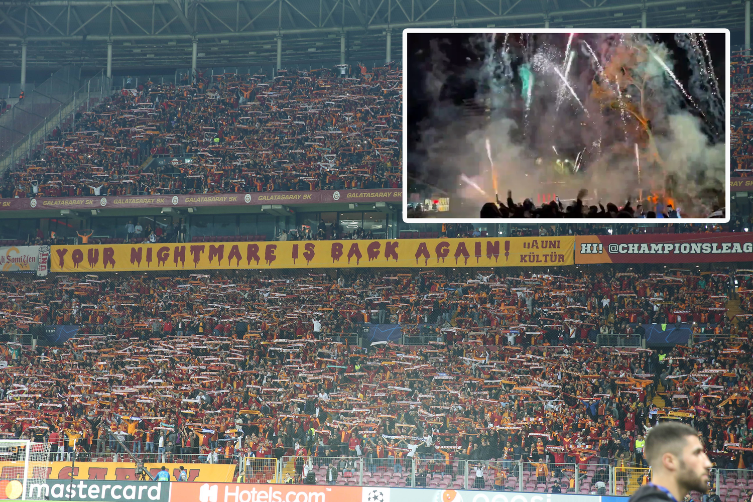 Die Fans von Galatasaray sorgen für Furore.