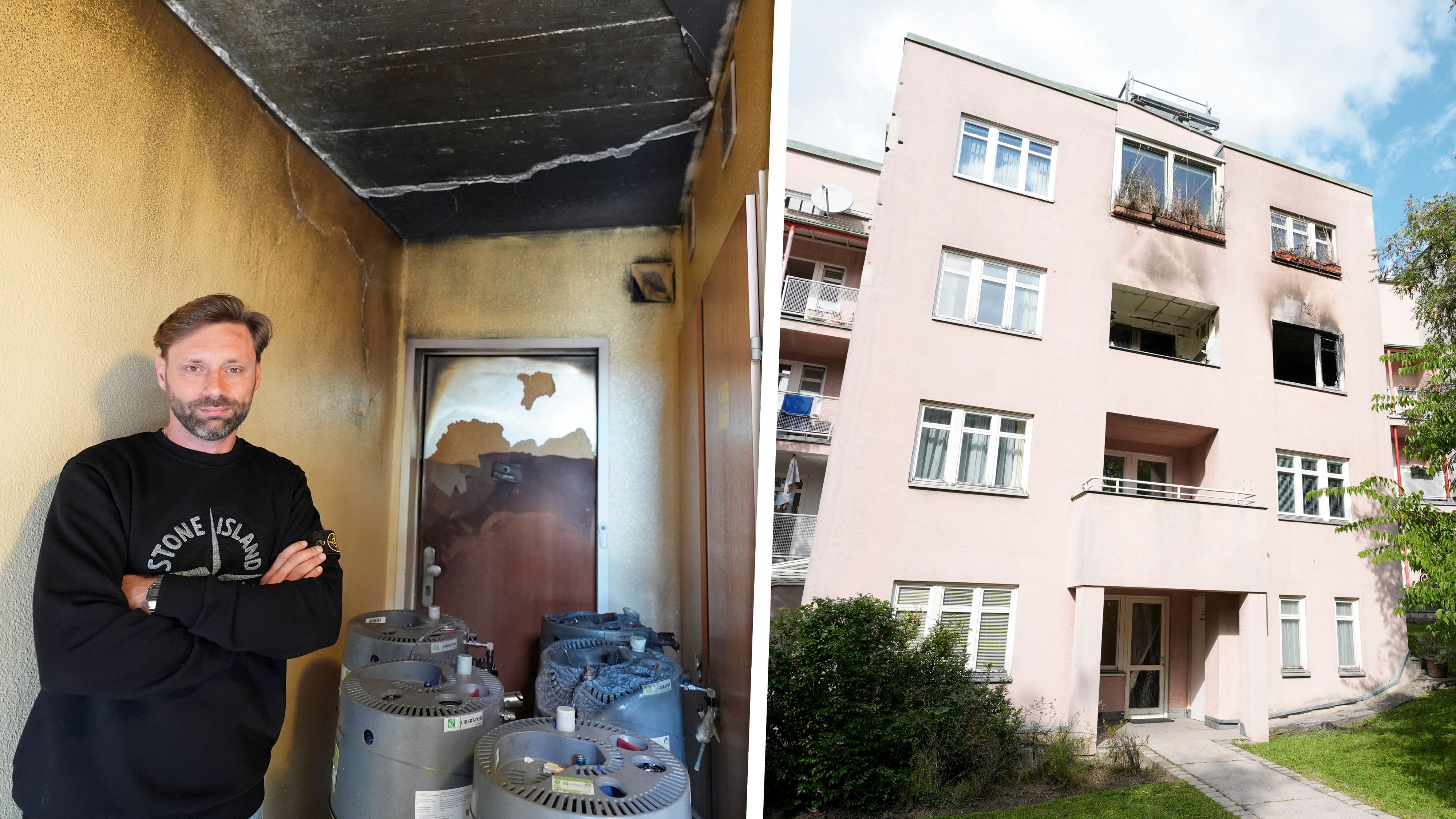 Mateusz Lamaszewski wurde bei einem Wohnungsbrand in der Linzer Straße 399 in Wien-Penzing zum Lebensretter.