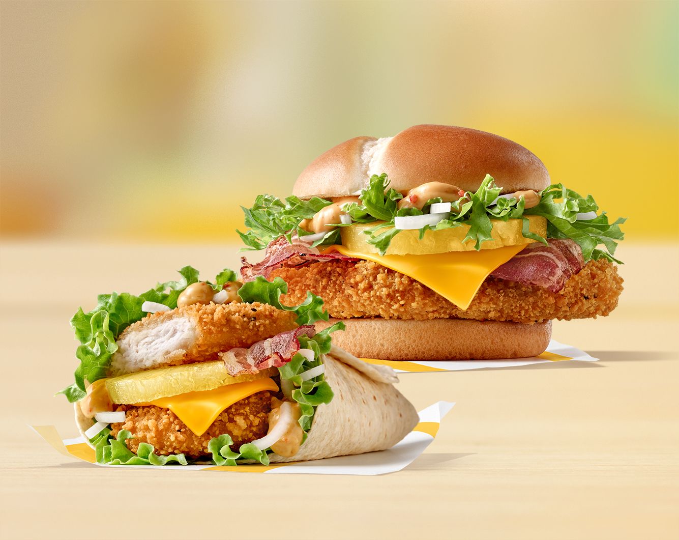 Für kurze Zeit als Wrap oder als Burger: McCrispy Juicy Pineapple