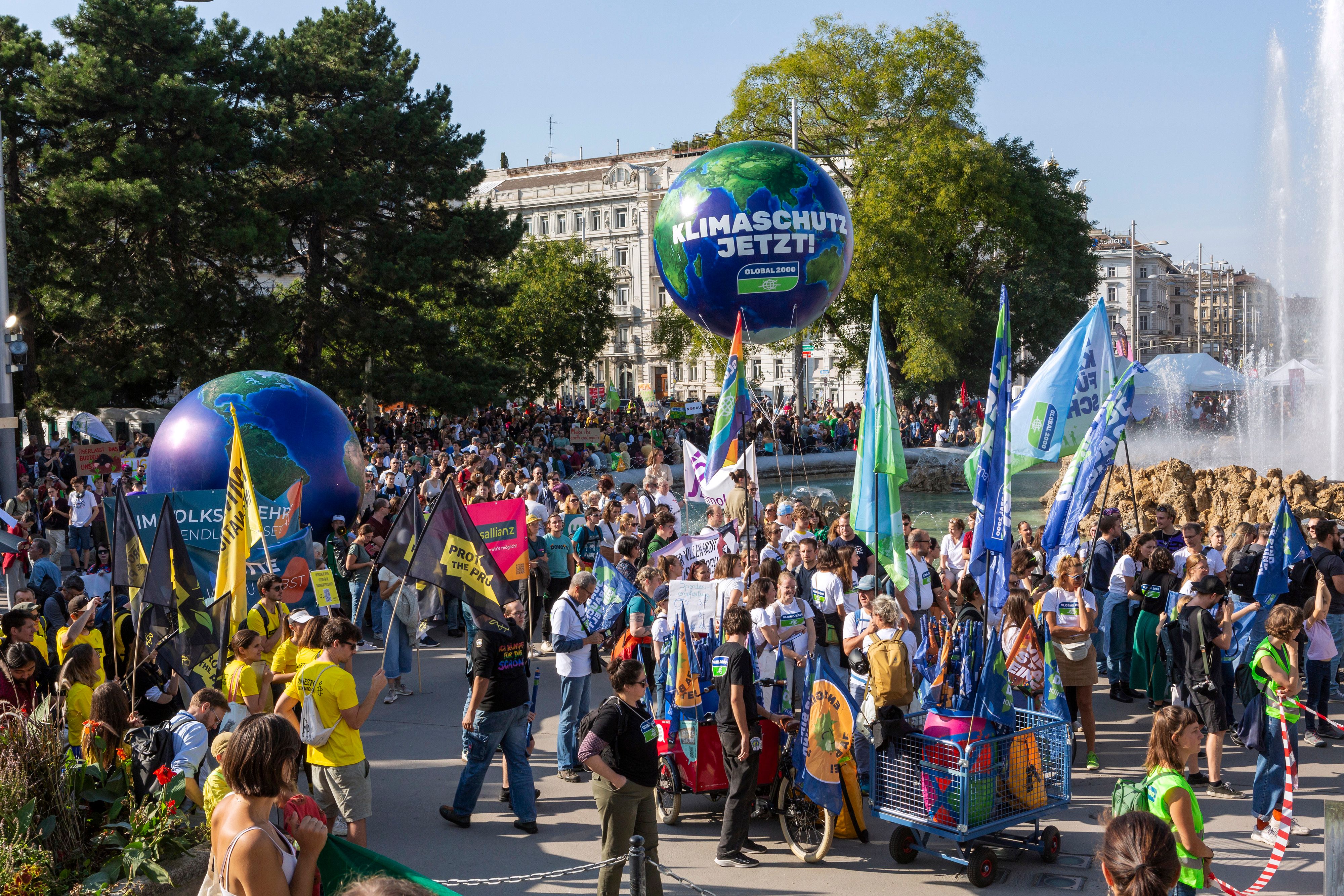 Klima-Demonstration am 20. September 2024 in Wien von 