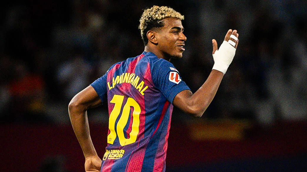 Barcelona-Star Lamine Yamal. 