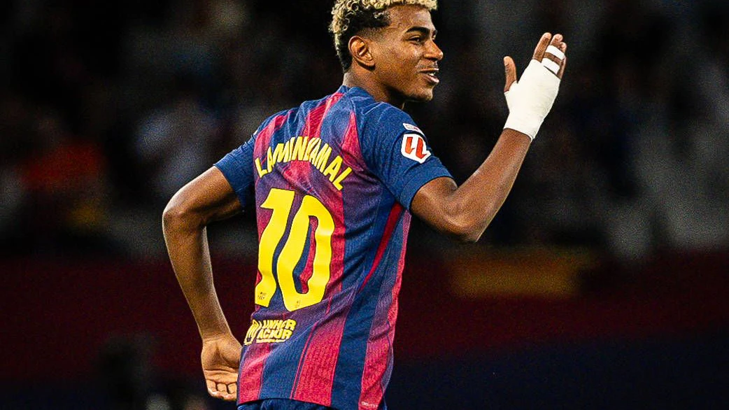 Barcelona-Star Lamine Yamal. 