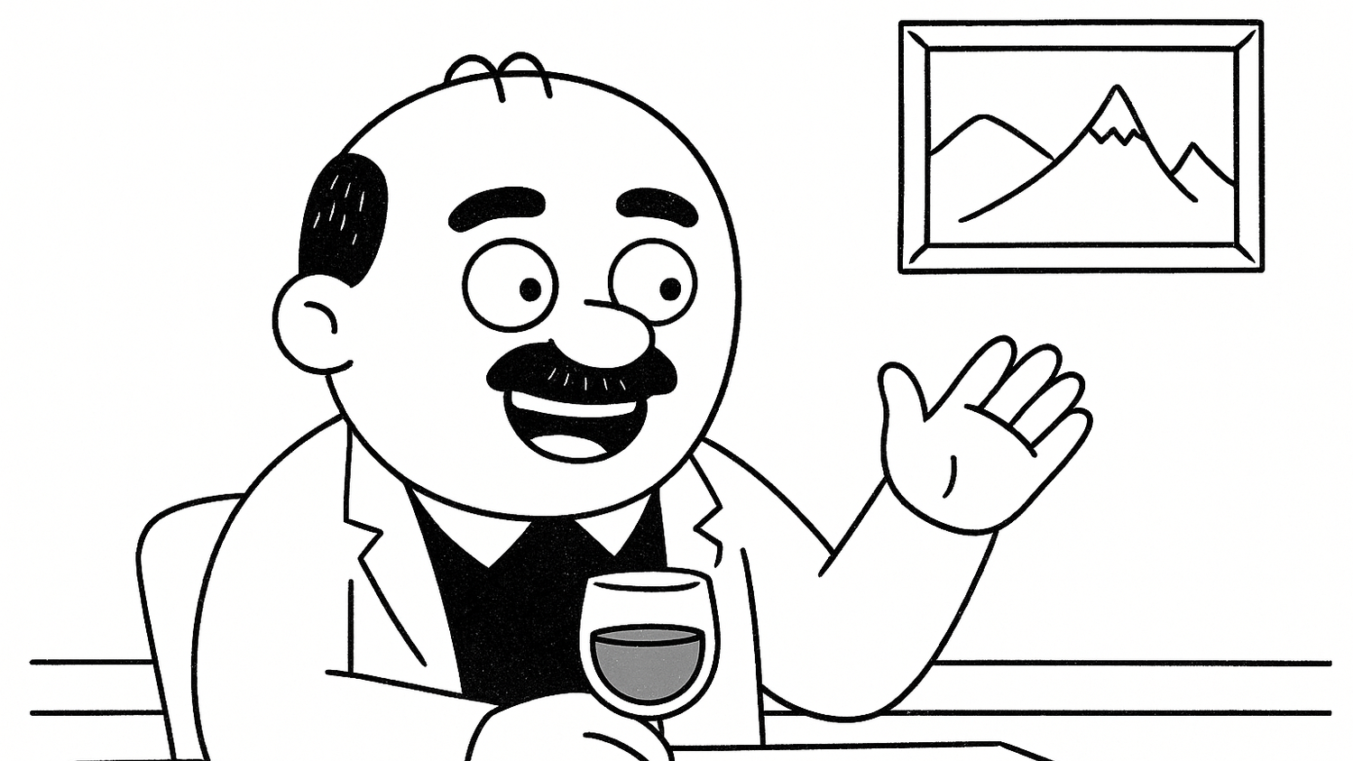 Komischer Kauz: Worüber doziert Herlicek vollmundig im Wirtshaus?