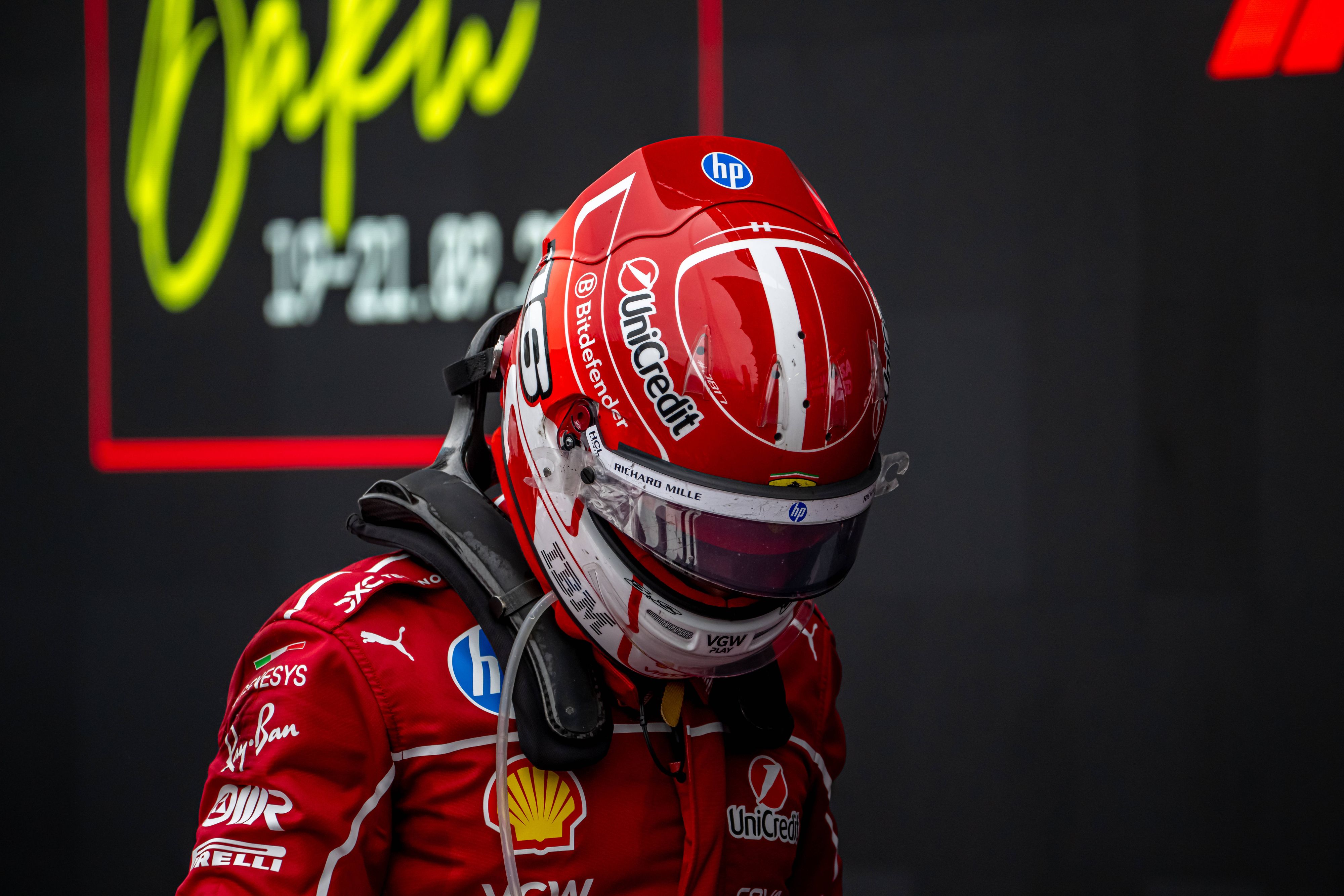 Ferrari-Star Charles Leclerc. 