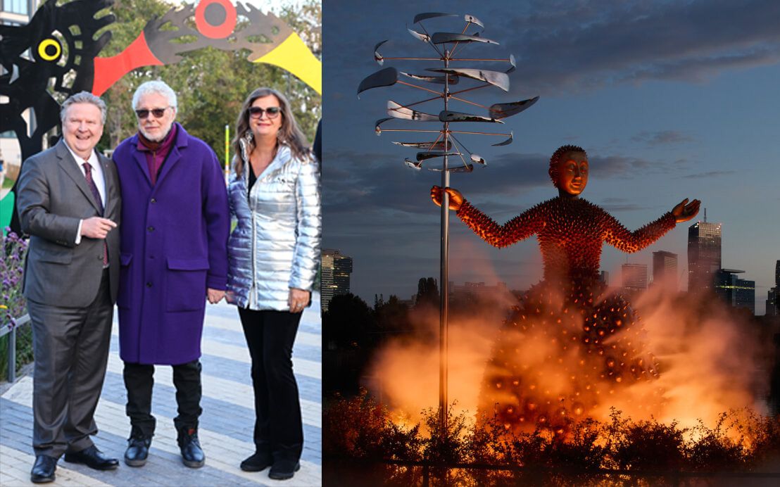 Wiens neues Highlight: Ludwig, Heller und Sima eröffnen den magischen Kunstpark an der Alten Donau – mit 14 fantasievollen Skulpturen wie dieser 