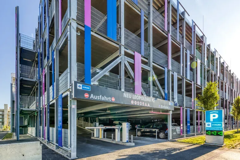 Wipark-Garage in Wien-Leopoldau.