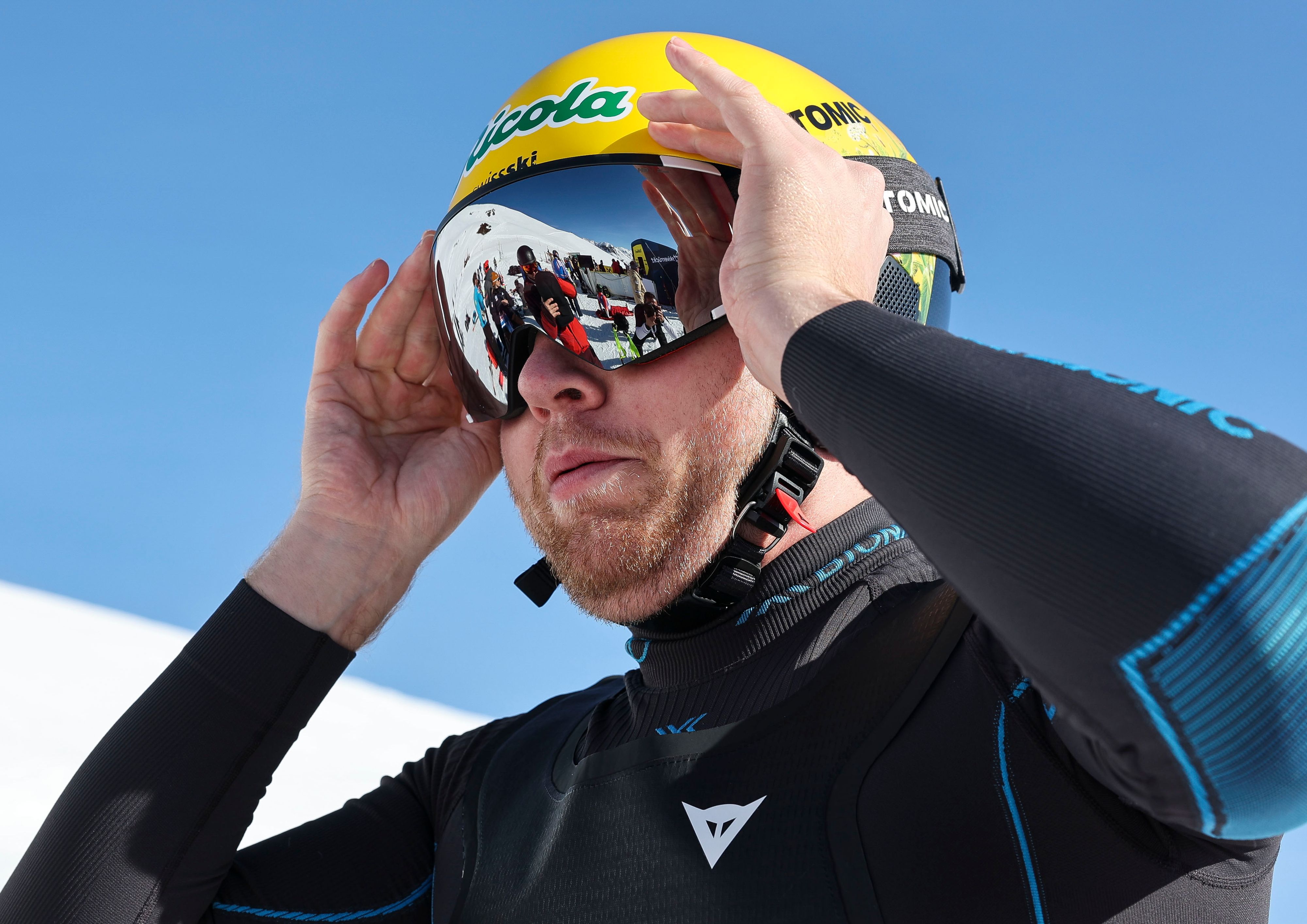 Der Schweizer Ski-Star Niels Hintermann. 