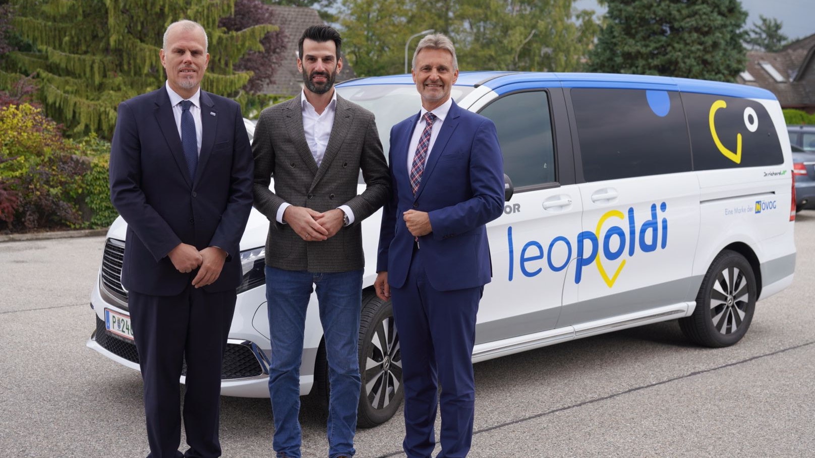 Michael Hasenöhrl, Udo Landbauer und Wolfgang Schroll (v.l.n.r) stellen "leopoldi" vor.