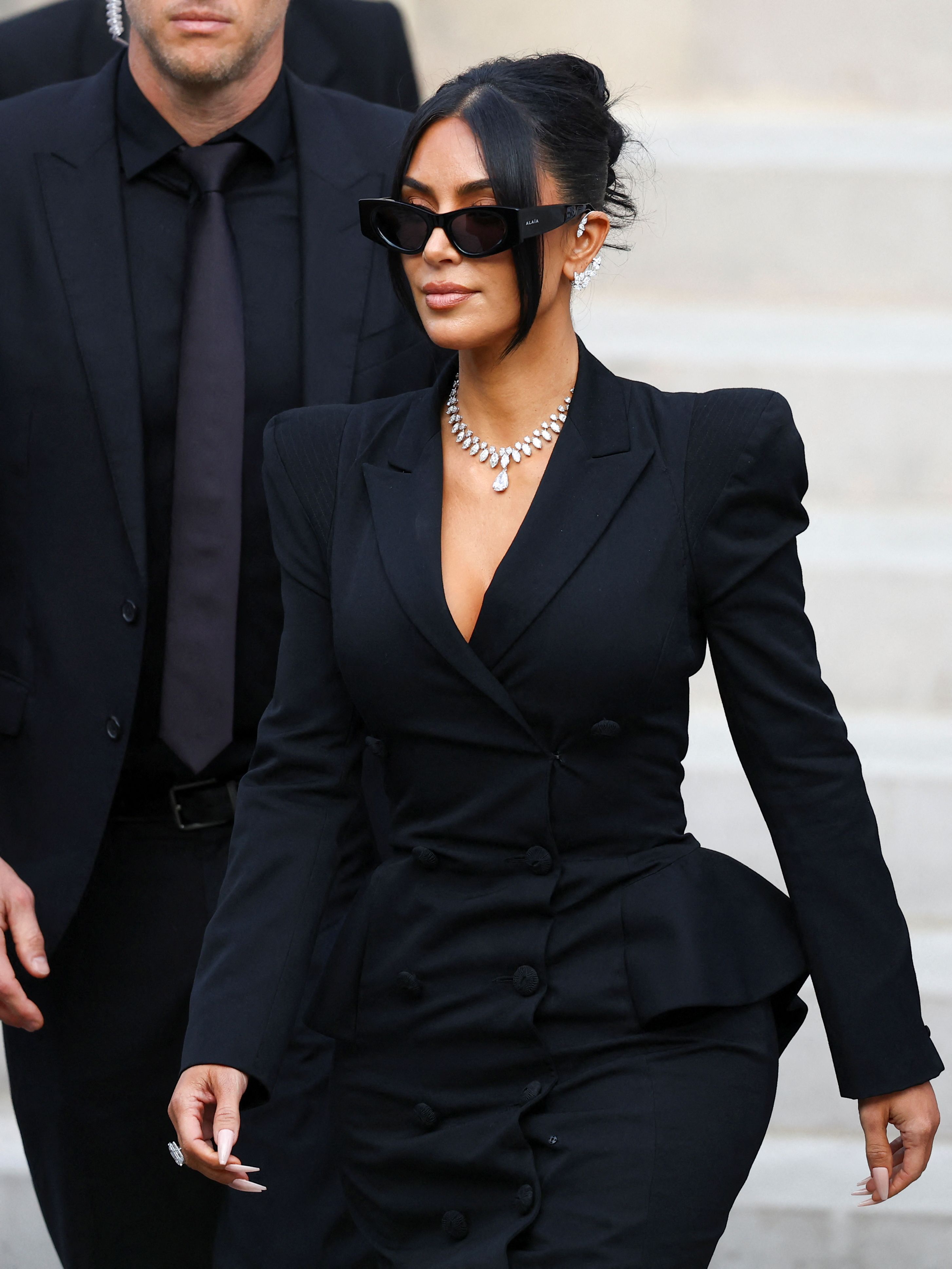 Kim Kardashian nach ihrer Aussage im 