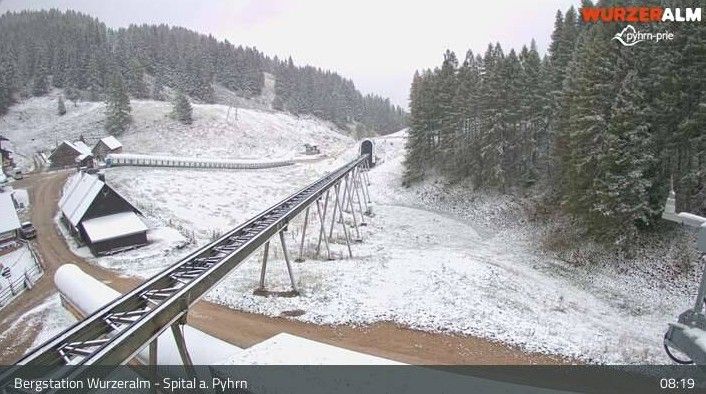 Der erste Schnee ist da.