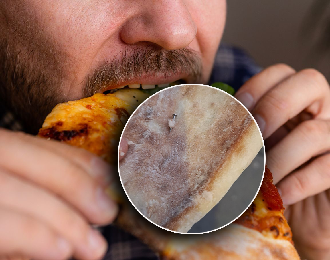 Überrascht fand der Wiener (17) eine Schraube in seiner Pizza.