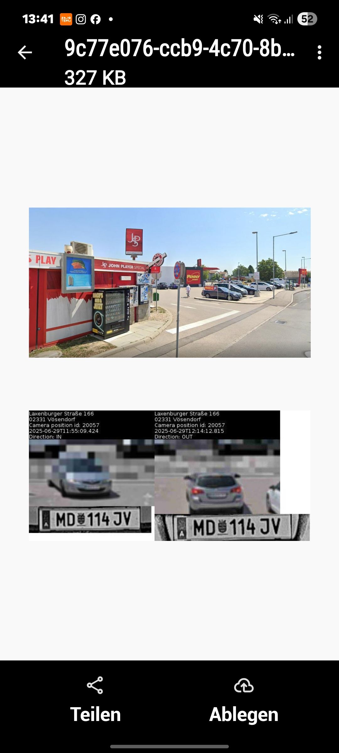 Hier wurde Bianca L. von der Überwachungskamera beim Fehlkauf gefilmt.