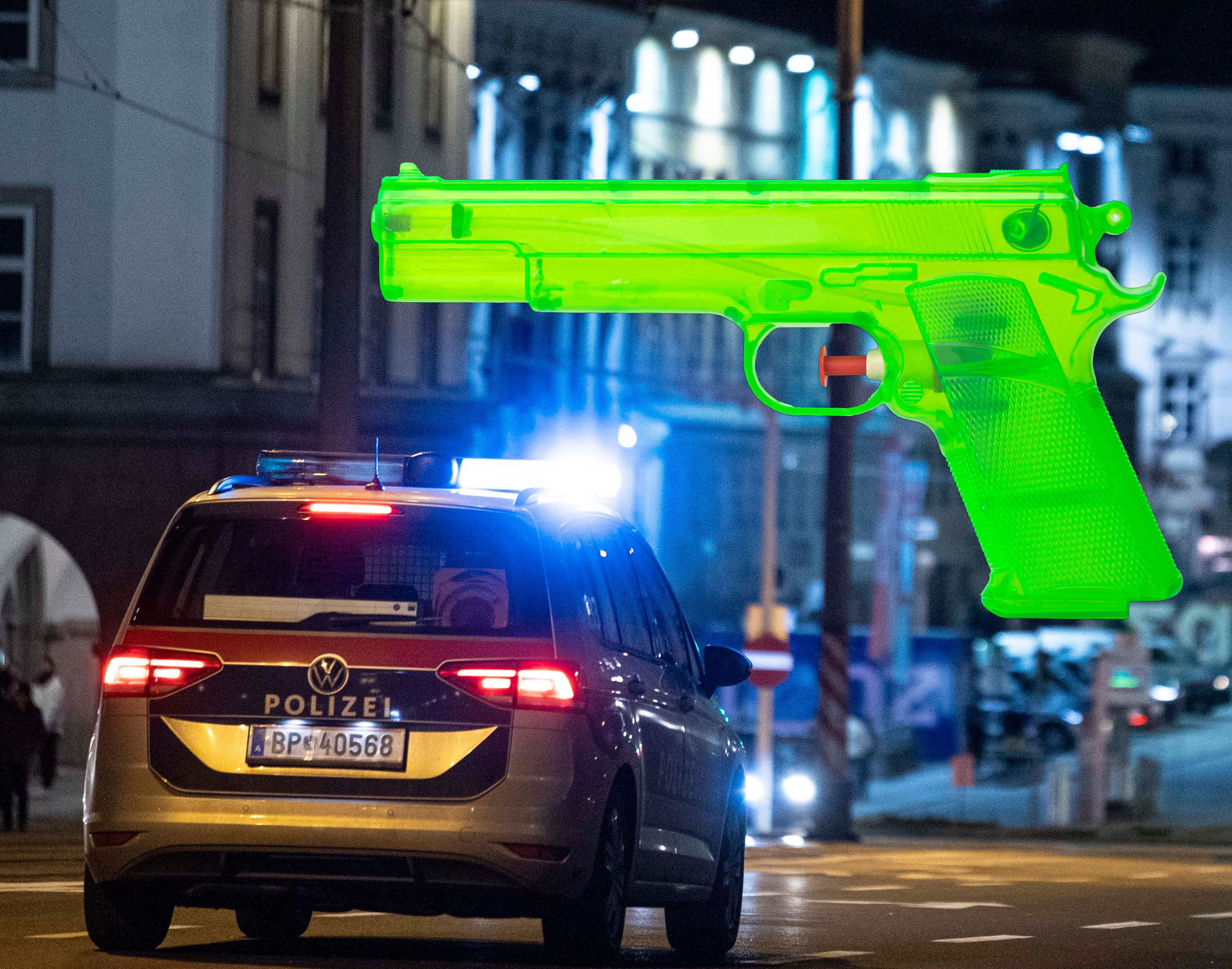 2 Promille im Blut und bewaffnet mit einer Spielzeugpistole, scheiterte ein versuchter Raub in Rudolfsheim-Fünfhaus.