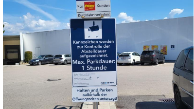 Auf diesem Parkplatz parkte Bianca L. scheinbar illegal.