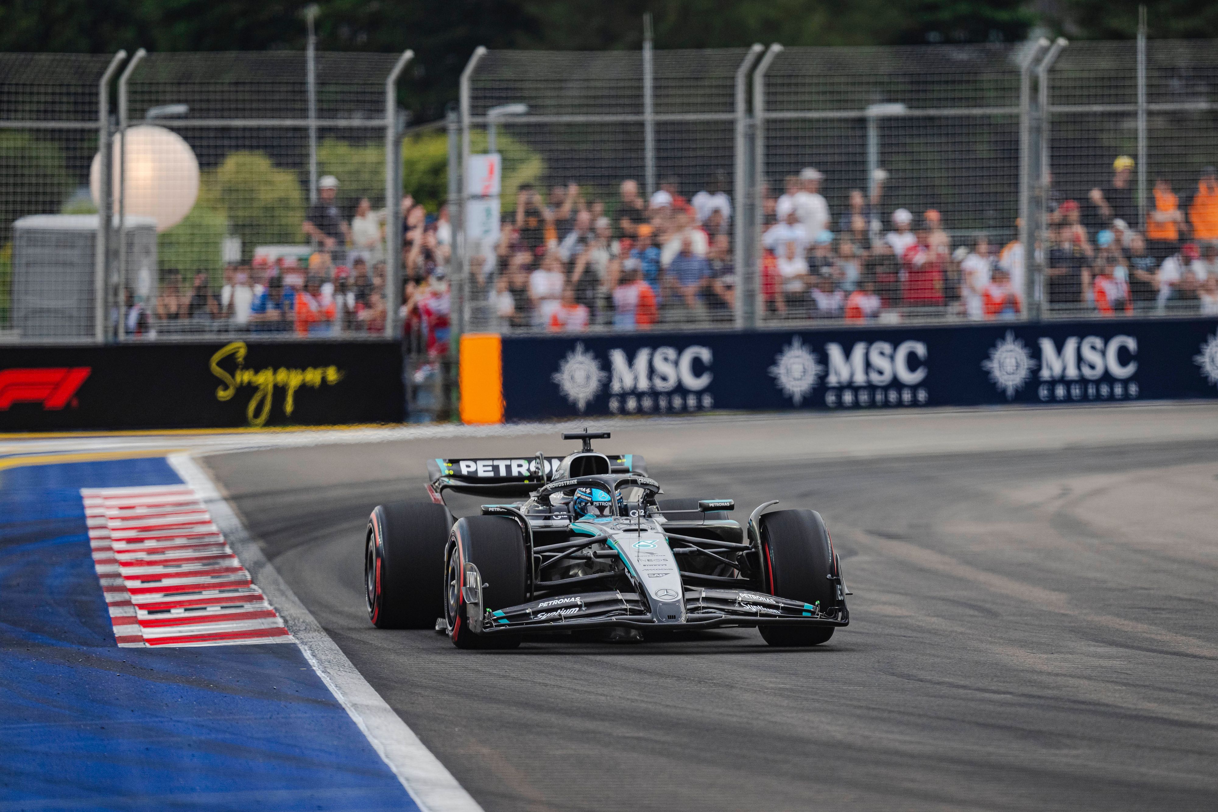 Mercedes-Star George Russell. 