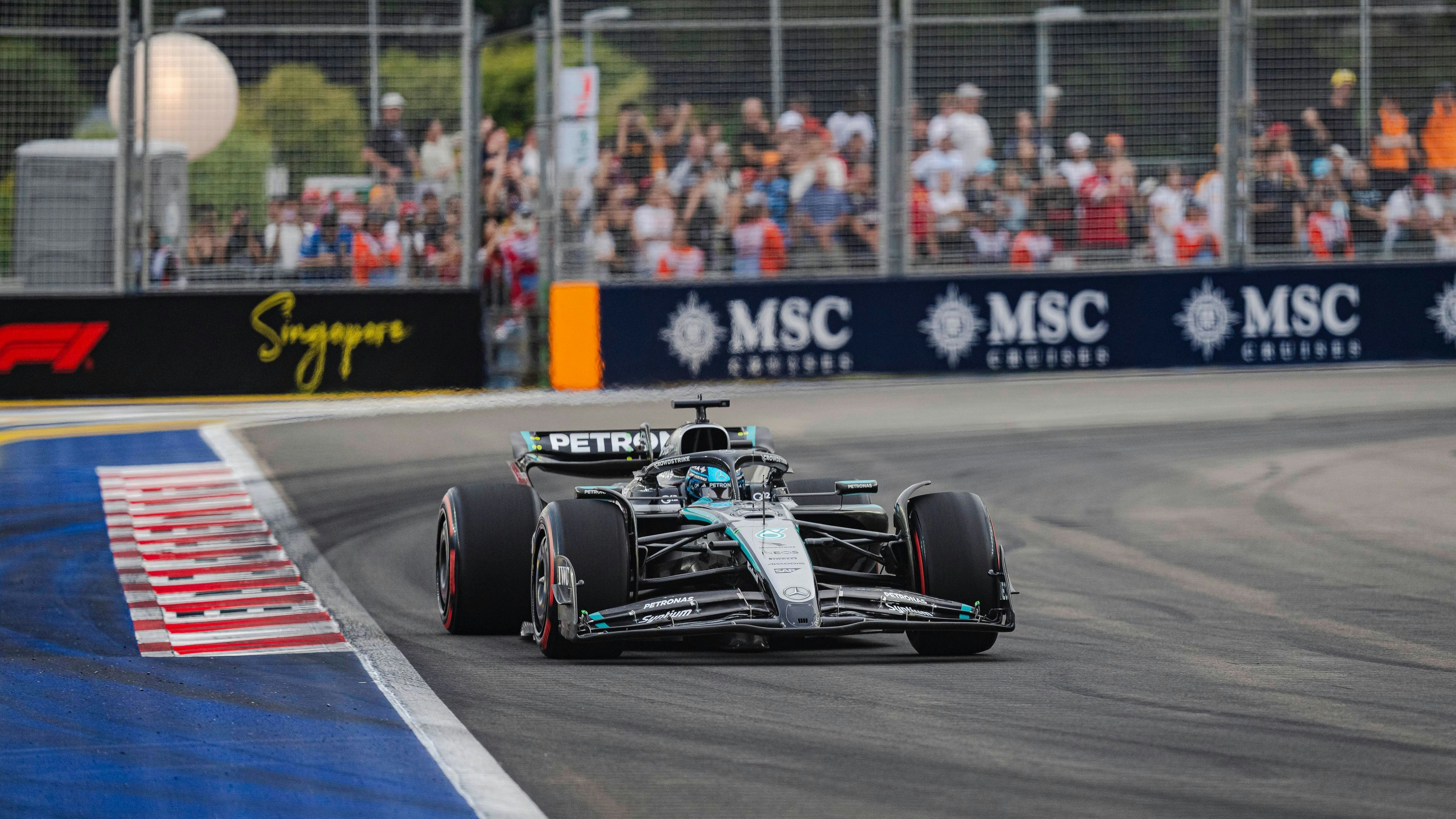 Mercedes-Star George Russell. 