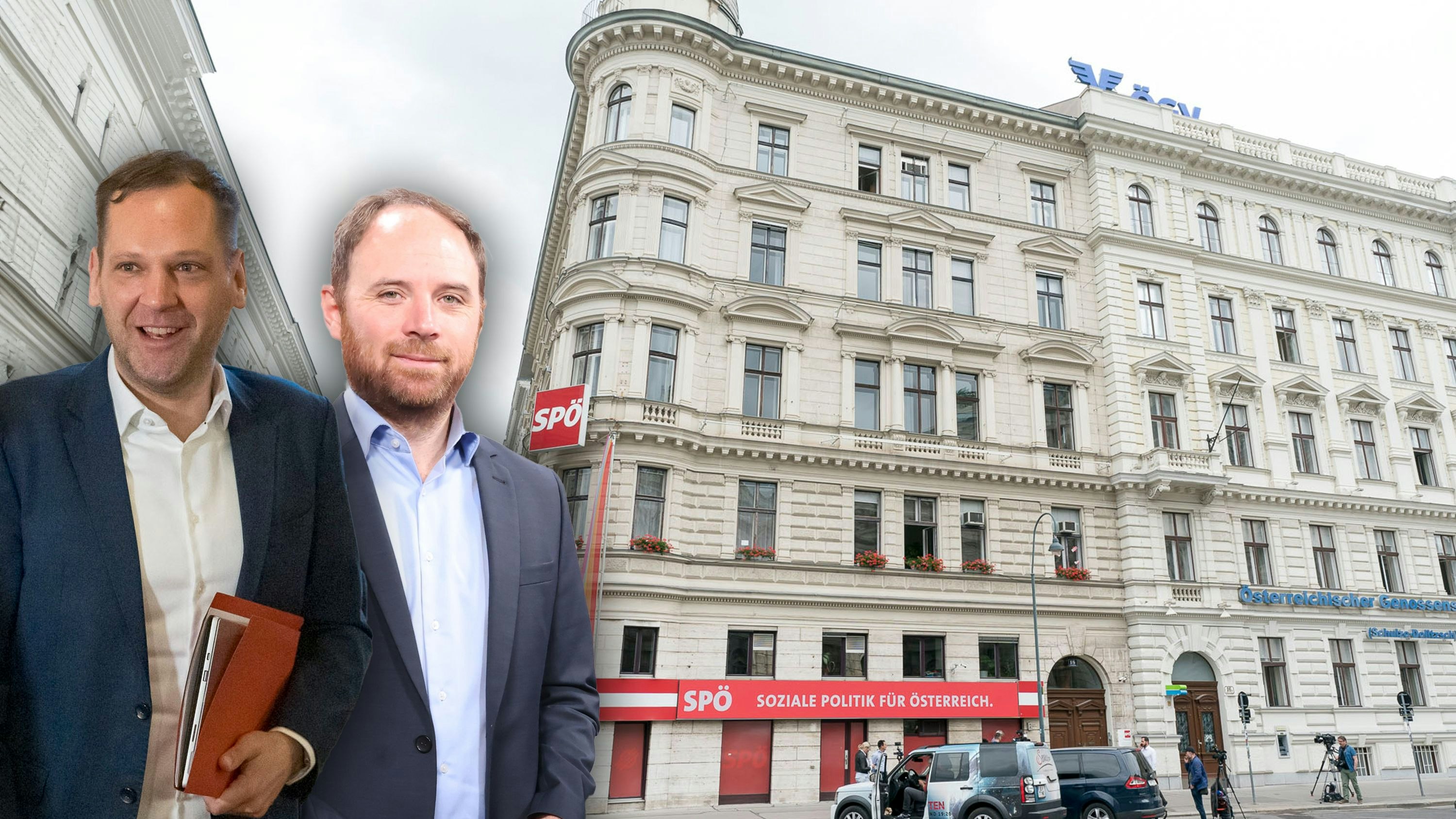 SPÖ-Klubchef Kucher und Parteimanager Seltenheim wollen jetzt gegen Preis-Tsunami ankämpfen.