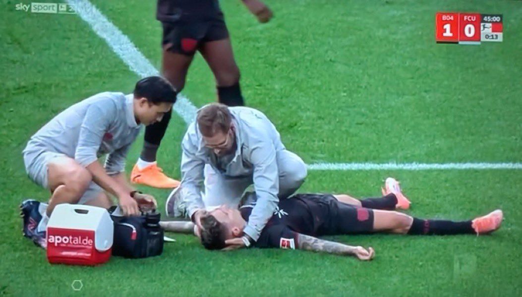 Alex Grimaldo musste ausgewechselt werden.