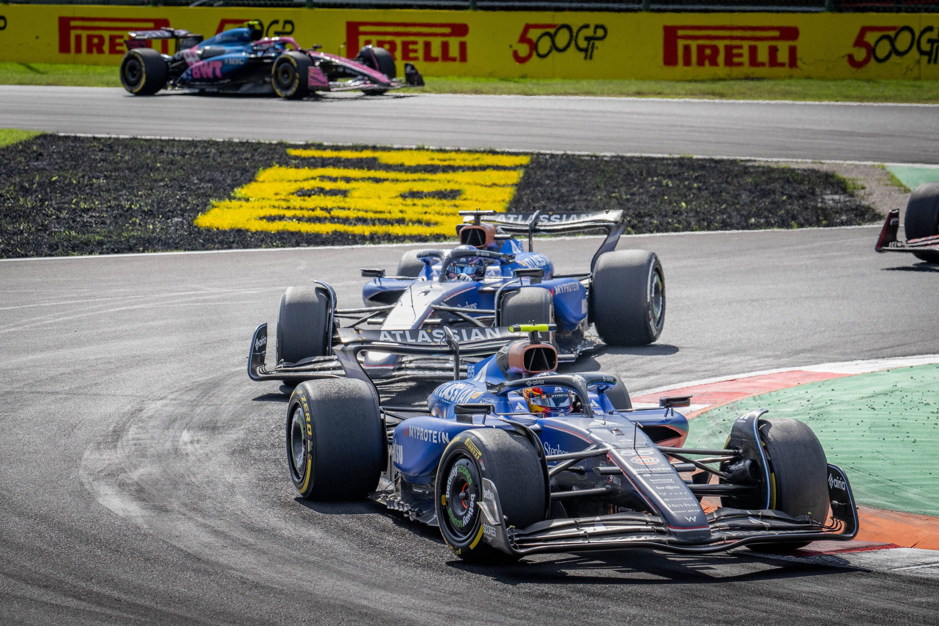 DIe beiden Williams-Boliden wurden disqualifiziert.