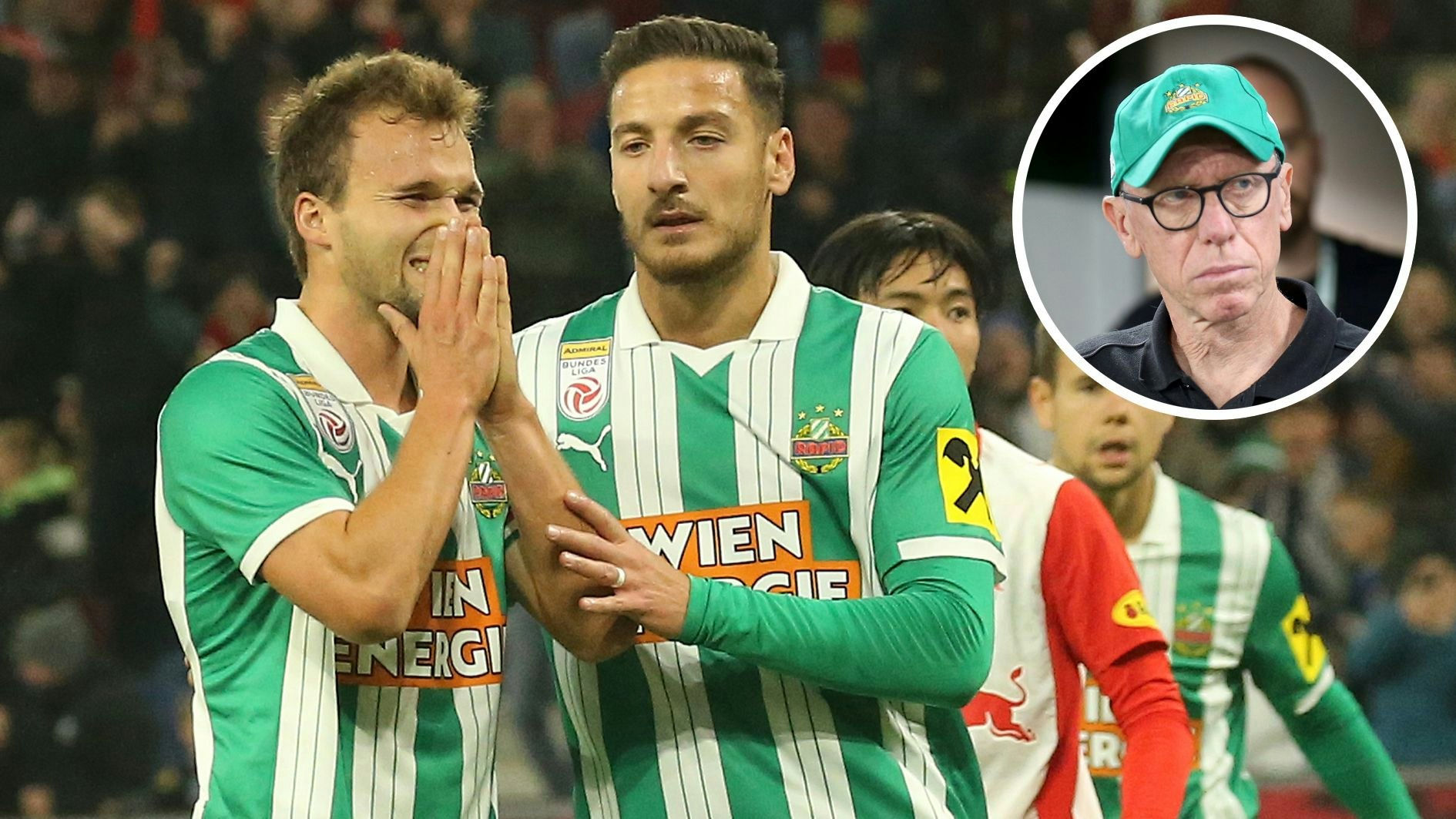 Matthias Seidl war nach dem Elfer untröstlich - Unterstützung kam von Trainer Stöger. 