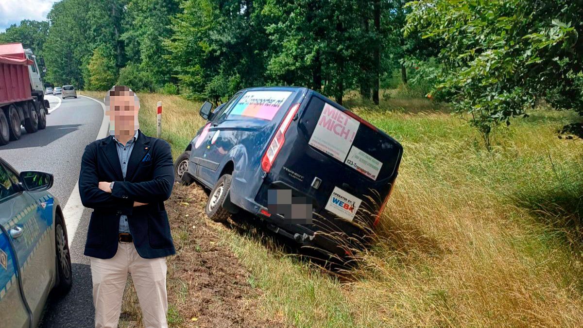 In Schieflage: die Kleintransporter-Vermittlungsfirma von Founder Matthias P.
