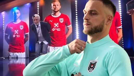 Marko Arnautovic blieb nach dem ÖFB-Training daheim. ORF-Star Dirk Stermann hätte ihm den Bruno überreichen sollen.